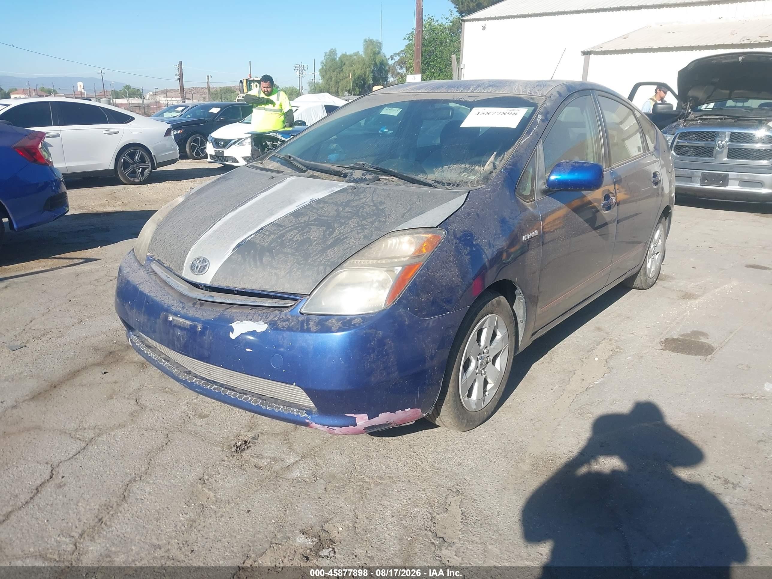 2008 Toyota Prius   Blue vin: JTDKB20UX87786345