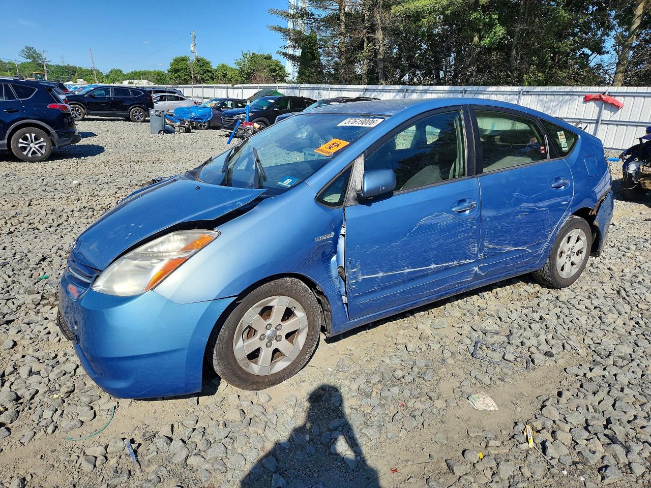 2008 Toyota Prius Base Blue vin: JTDKB20UX87786751