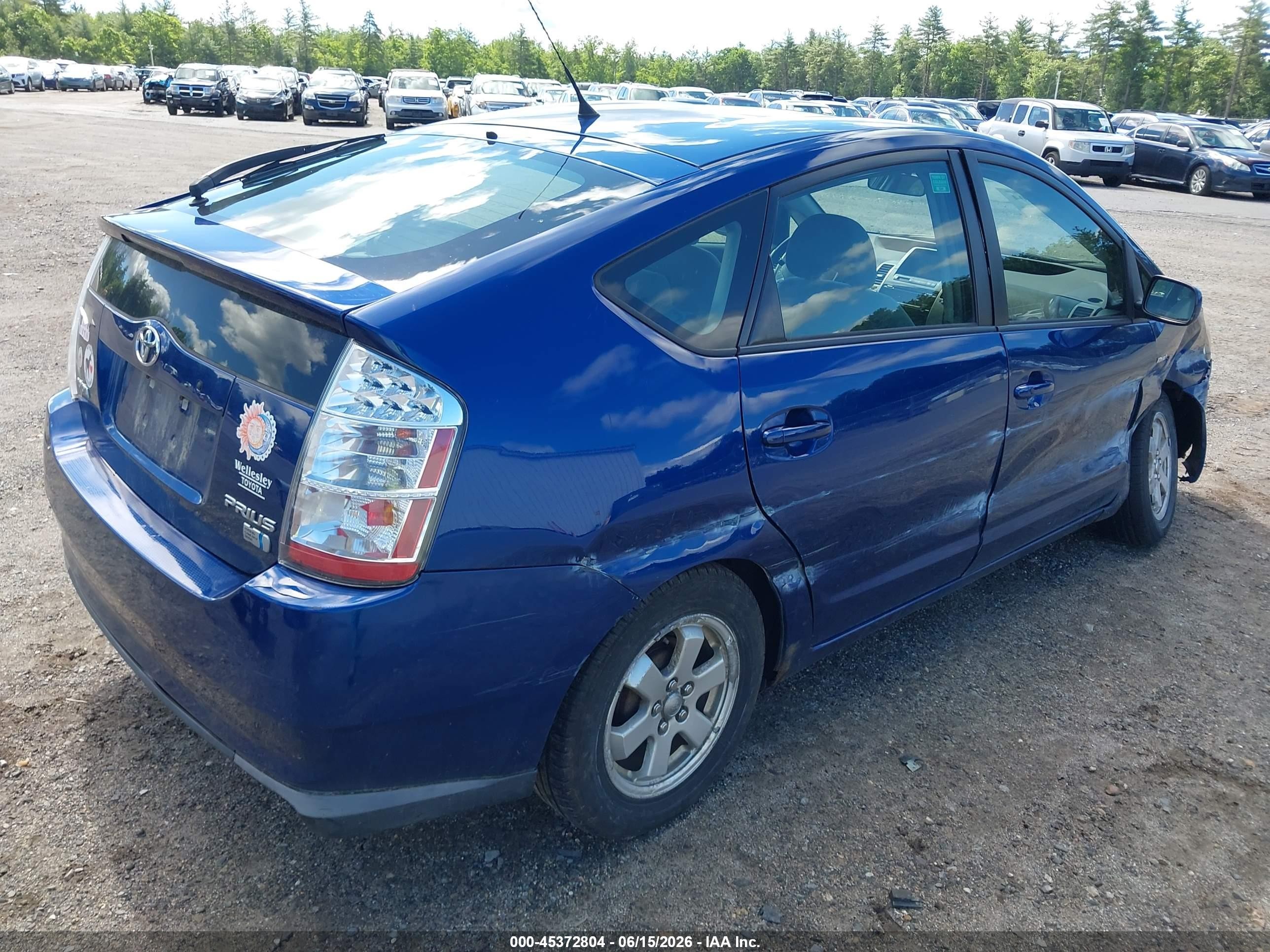 2008 Toyota Prius   Blue vin: JTDKB20UX87799886