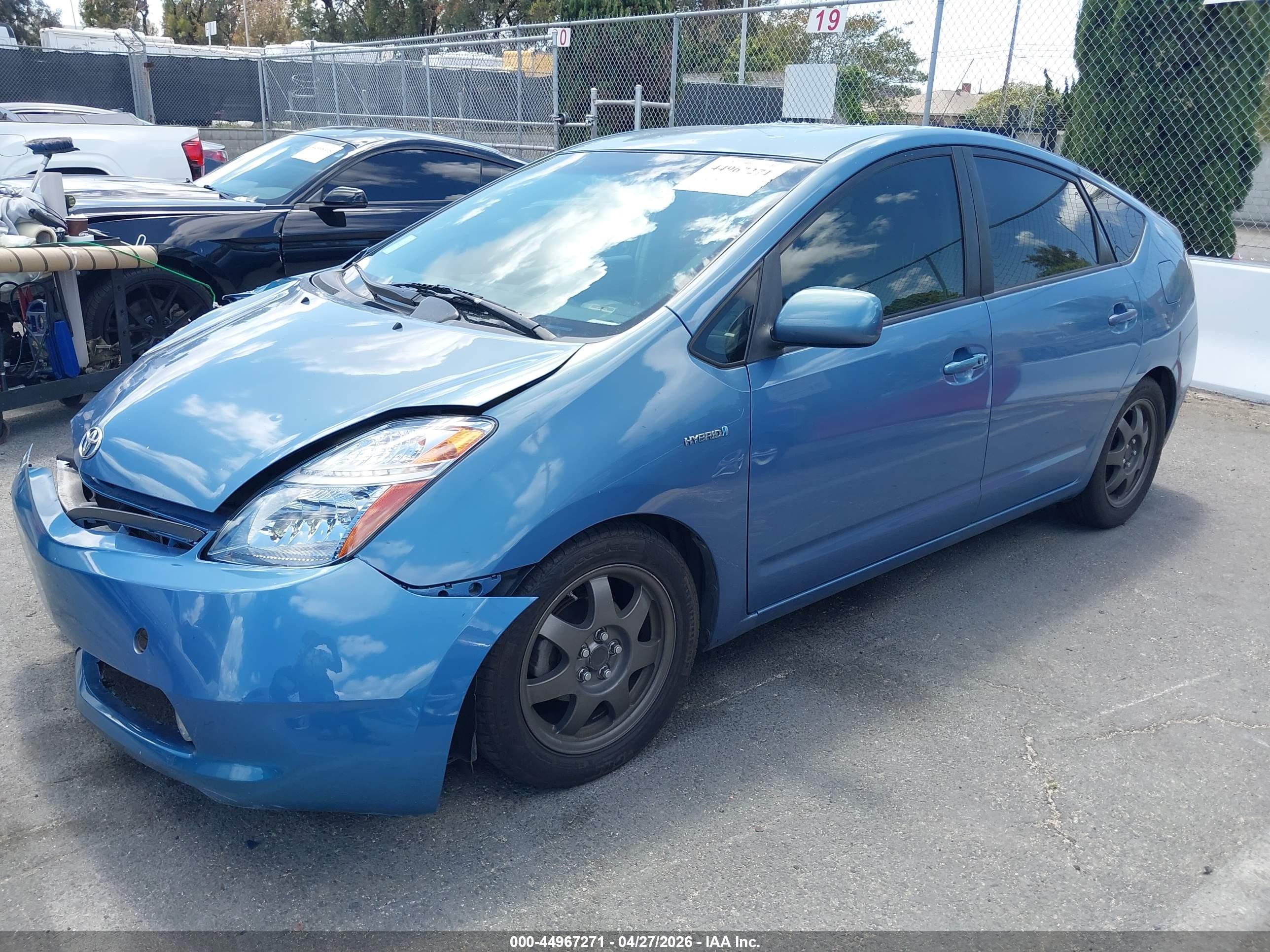2008 Toyota Prius Touring Blue vin: JTDKB20UX87800938