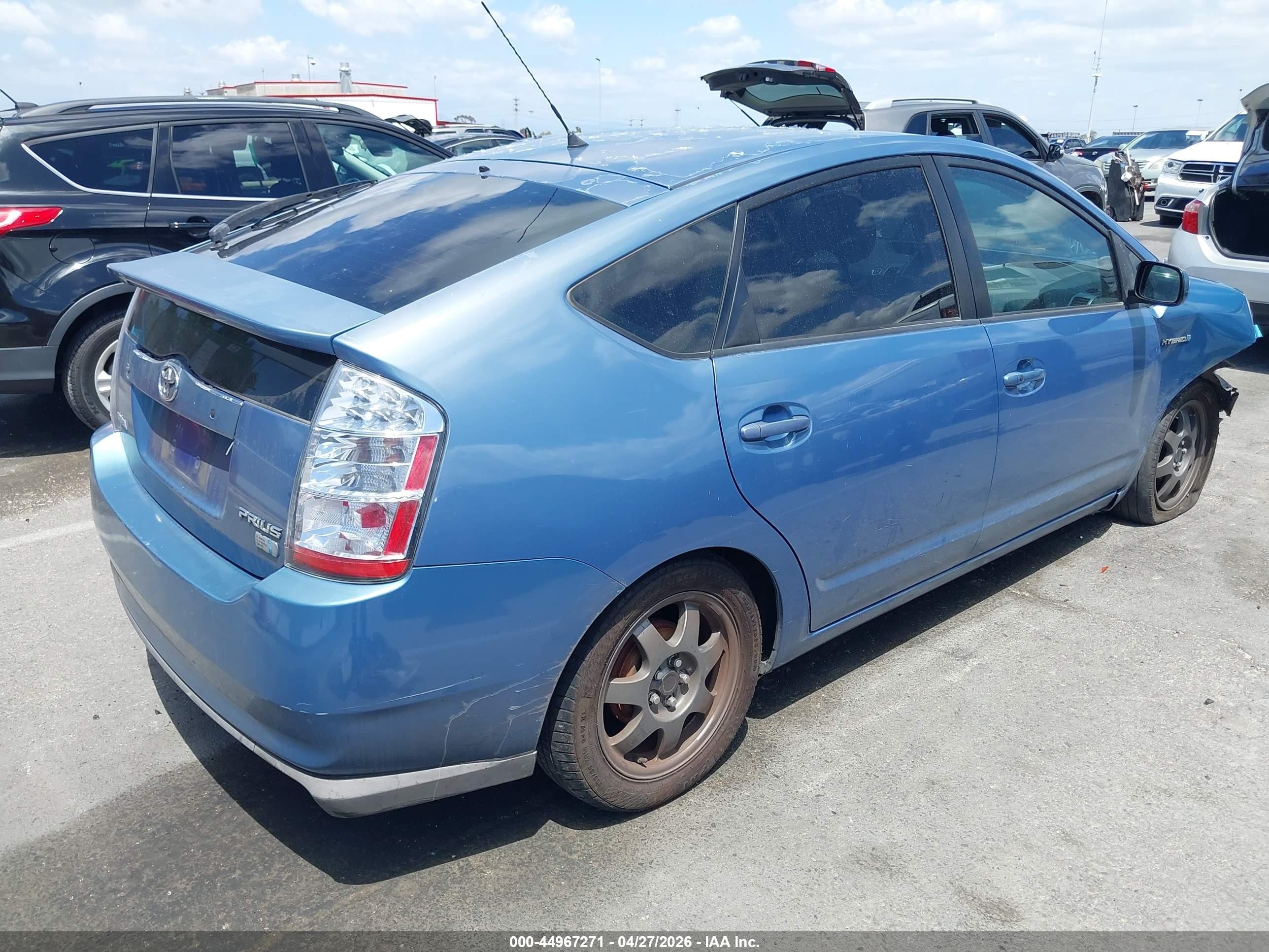 2008 Toyota Prius Touring Blue vin: JTDKB20UX87800938