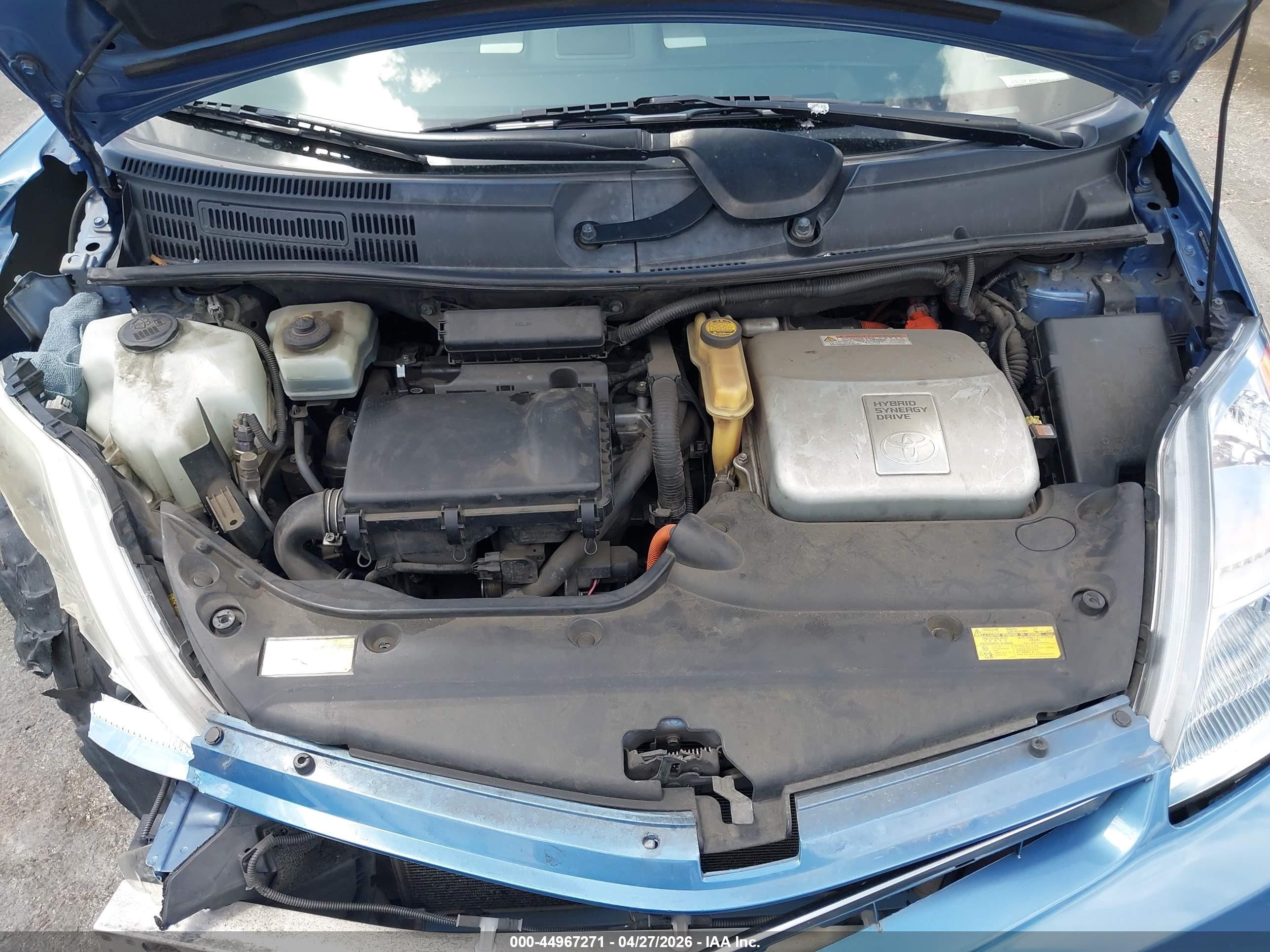 2008 Toyota Prius Touring Blue vin: JTDKB20UX87800938