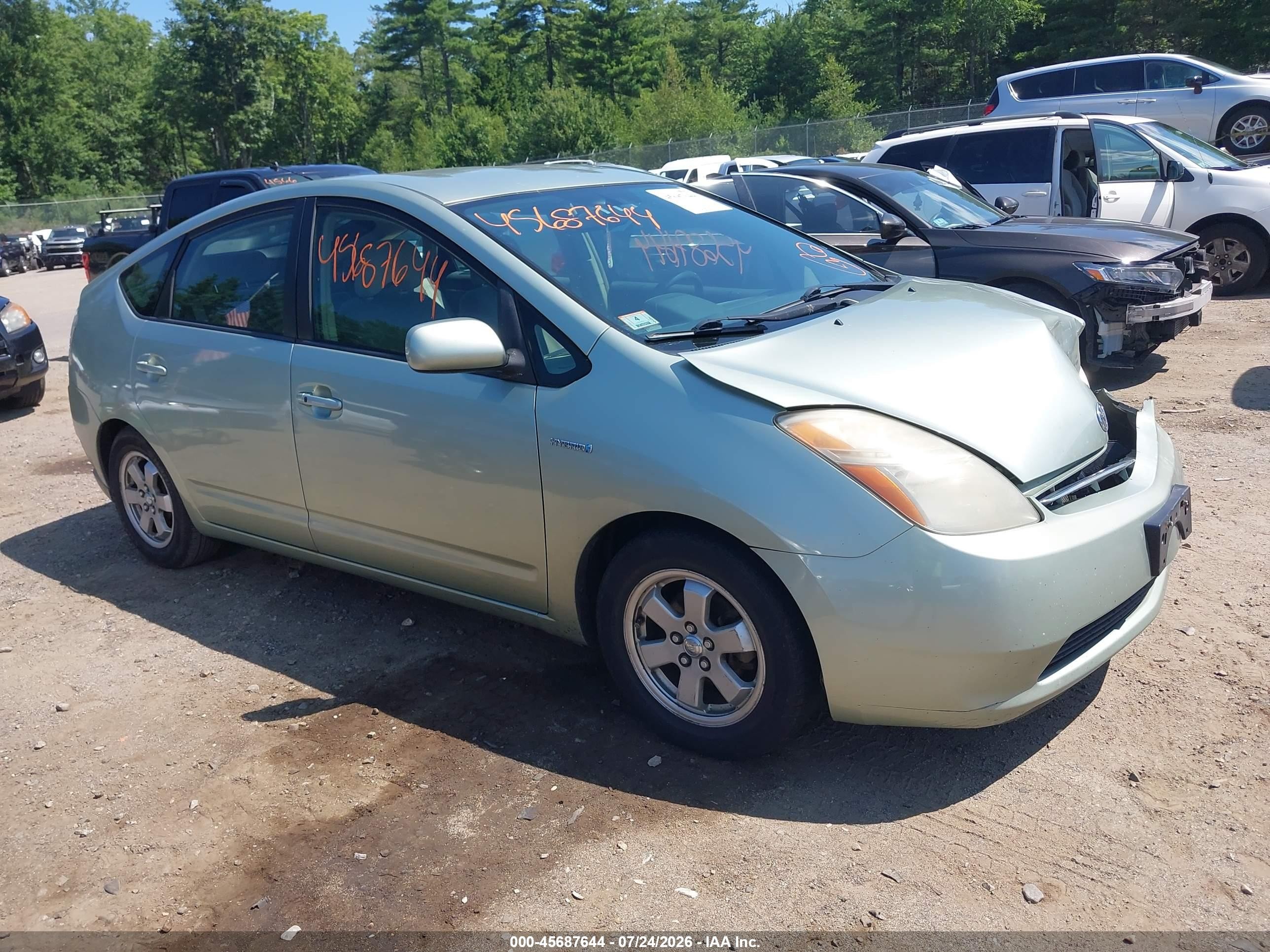 2008 Toyota Prius   Green vin: JTDKB20UX87802138