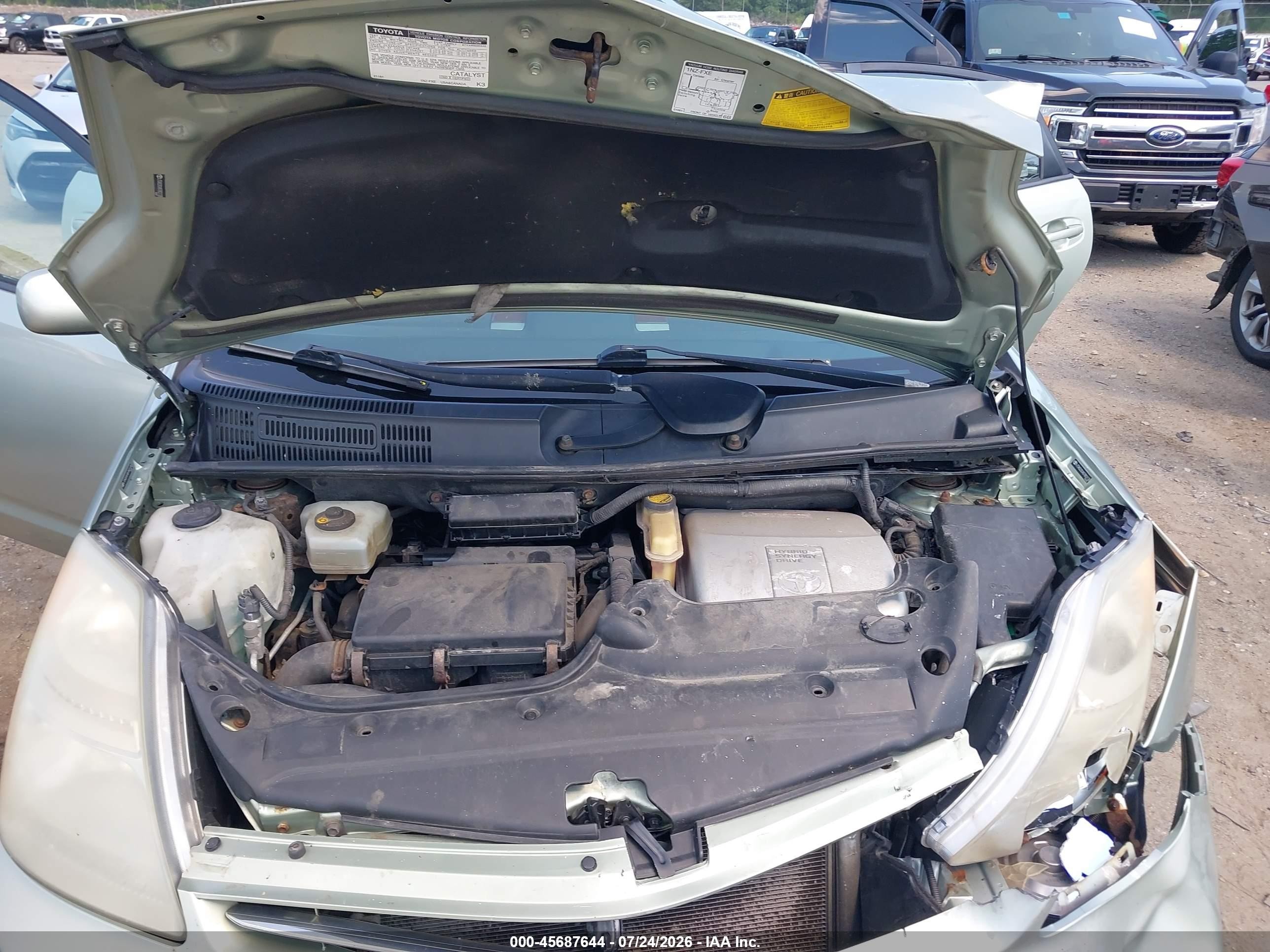 2008 Toyota Prius   Green vin: JTDKB20UX87802138
