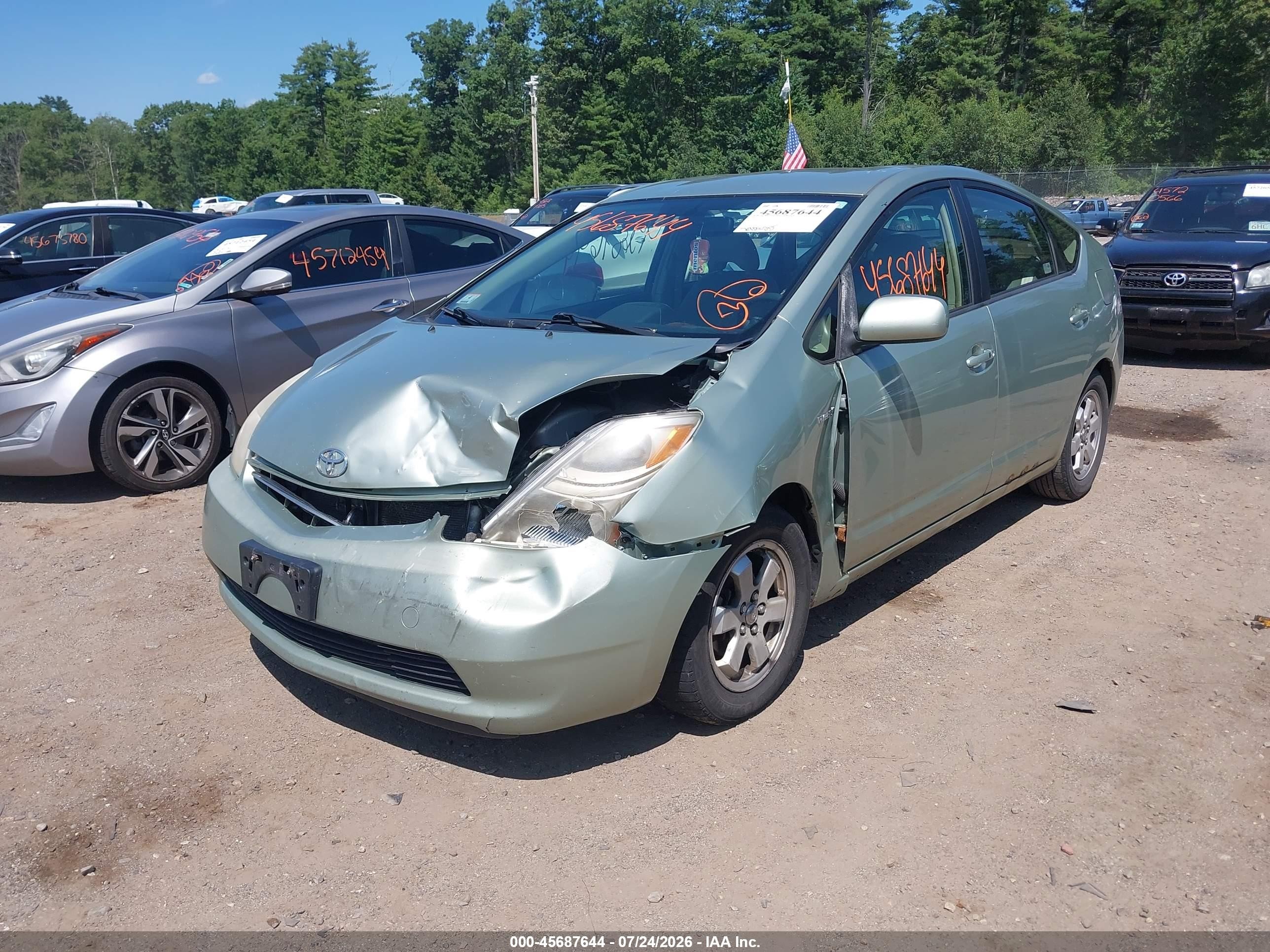 2008 Toyota Prius   Green vin: JTDKB20UX87802138