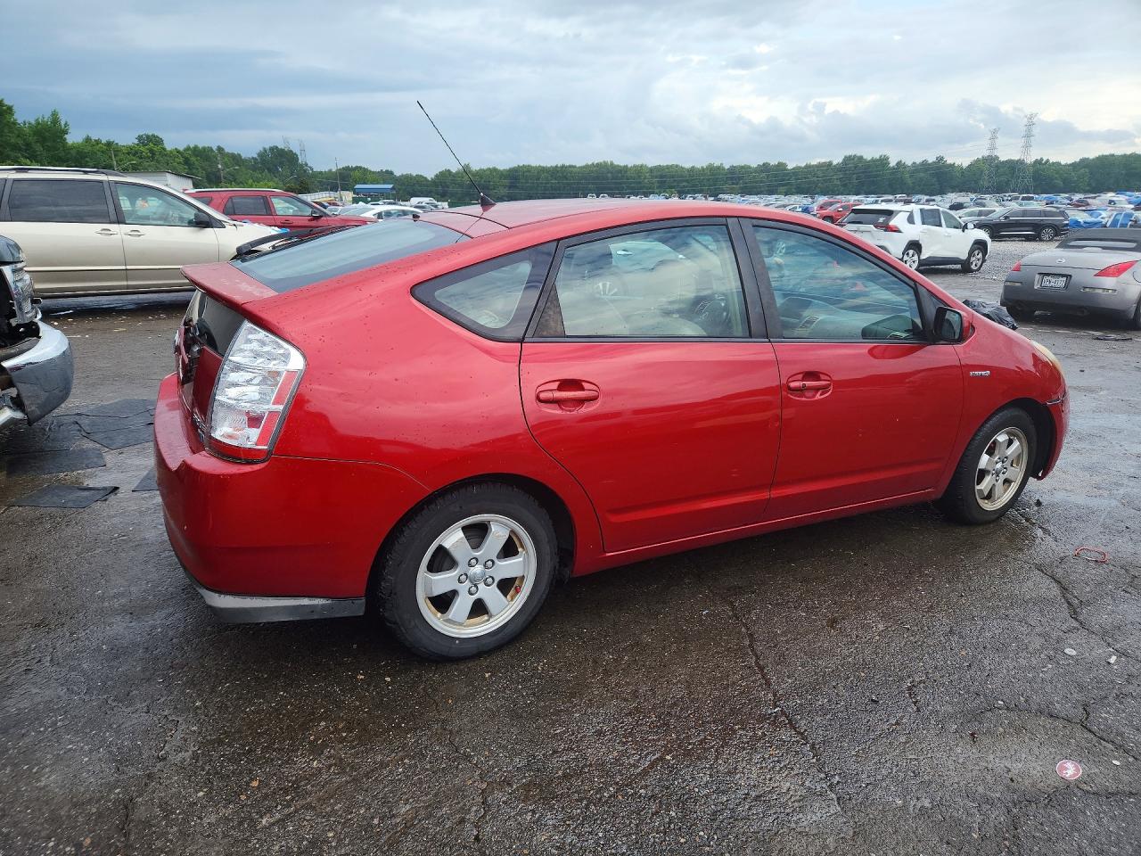 2009 Toyota Prius Base Красный vin: JTDKB20UX93496826