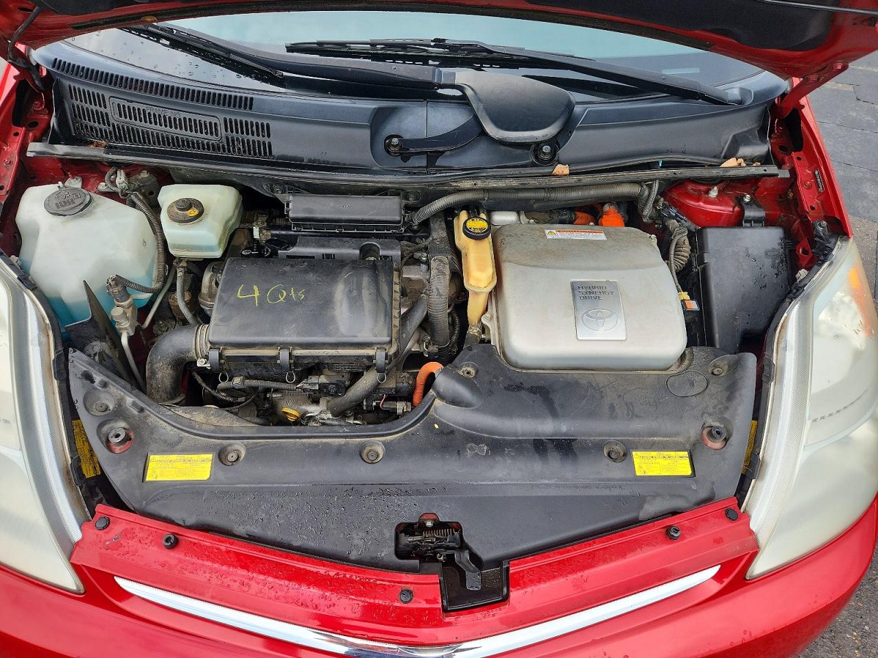 2009 Toyota Prius Base Красный vin: JTDKB20UX93496826