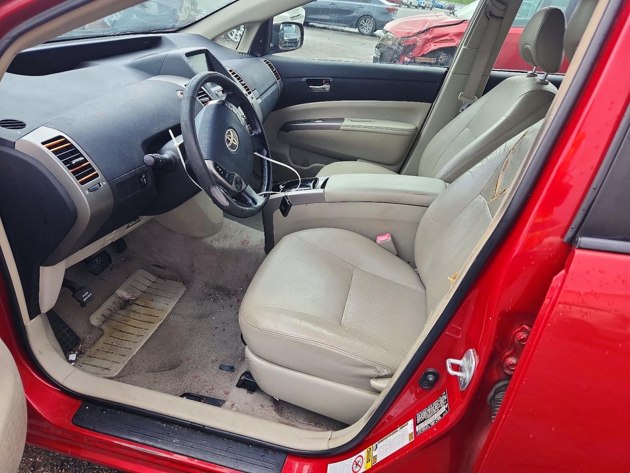 2009 Toyota Prius Base Красный vin: JTDKB20UX93496826