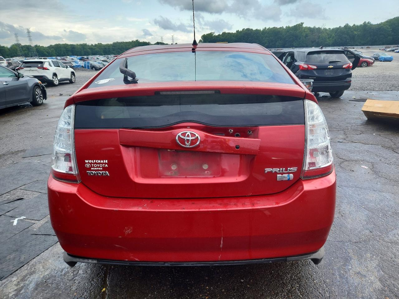 2009 Toyota Prius Base Красный vin: JTDKB20UX93496826
