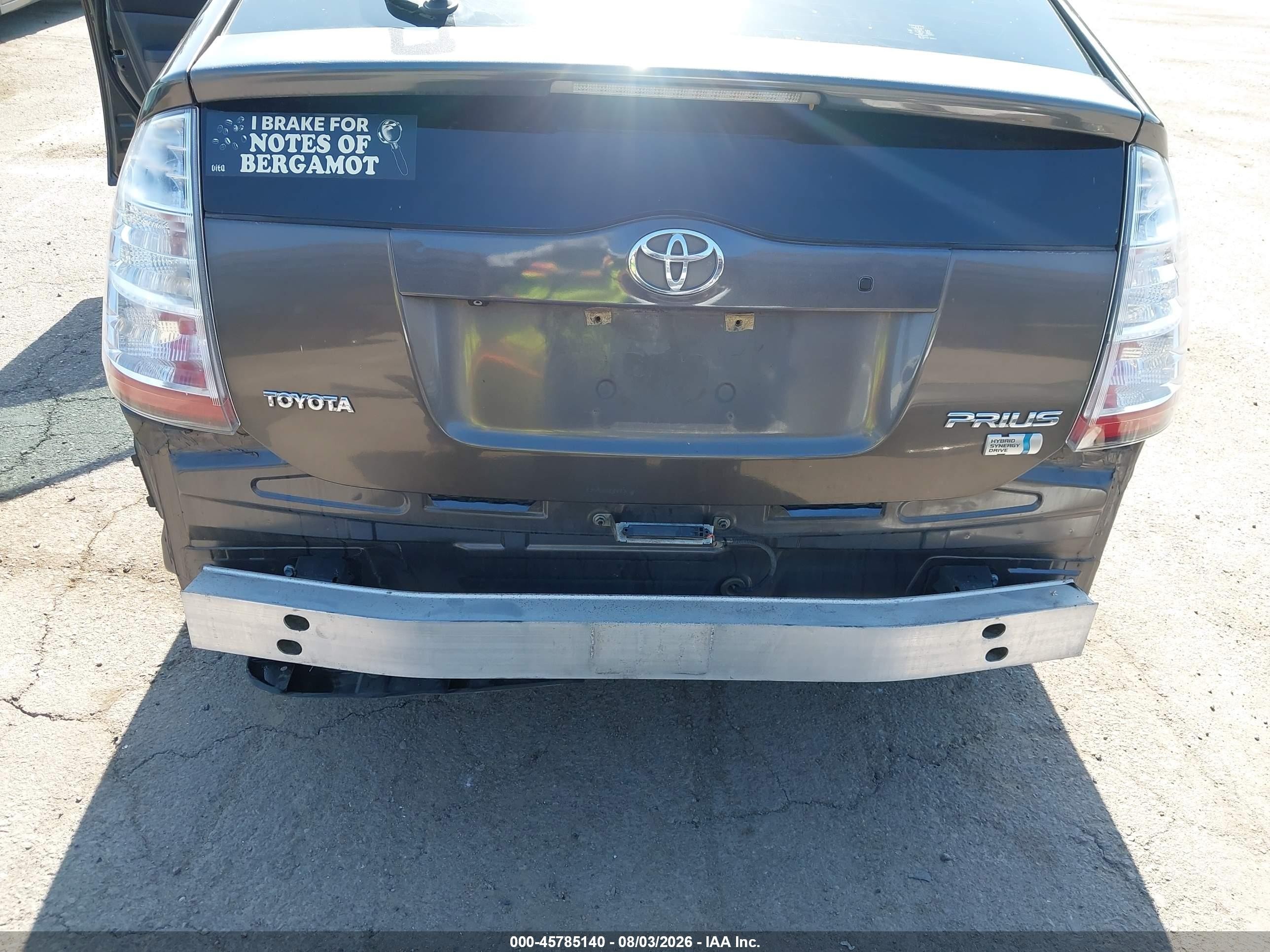 2009 Toyota Prius Gray vin: JTDKB20UX93497250