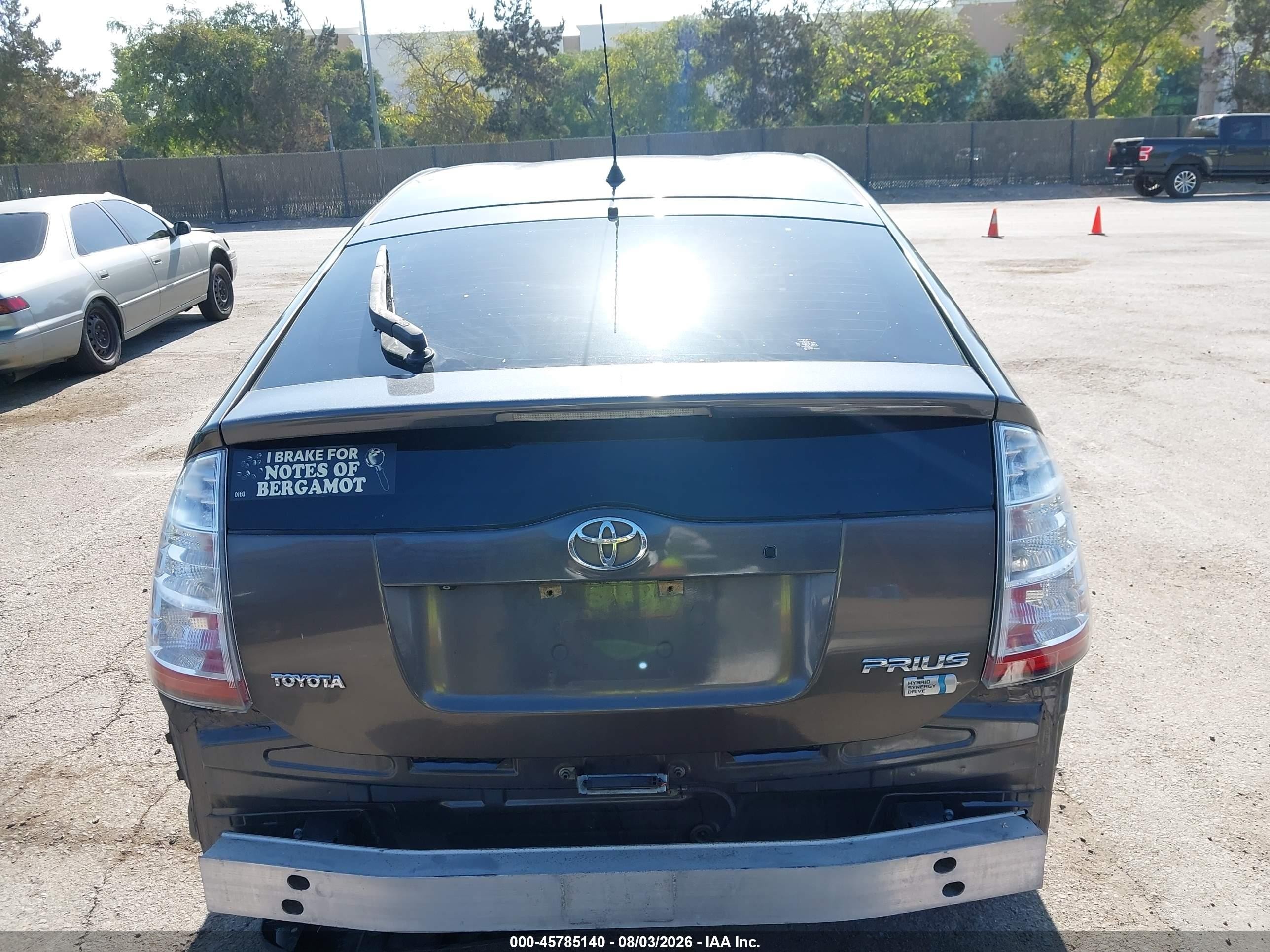 2009 Toyota Prius Gray vin: JTDKB20UX93497250