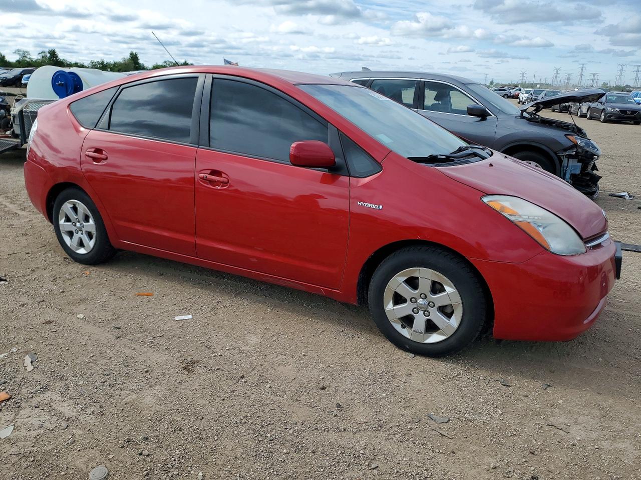 2009 Toyota Prius Base Red vin: JTDKB20UX93522938