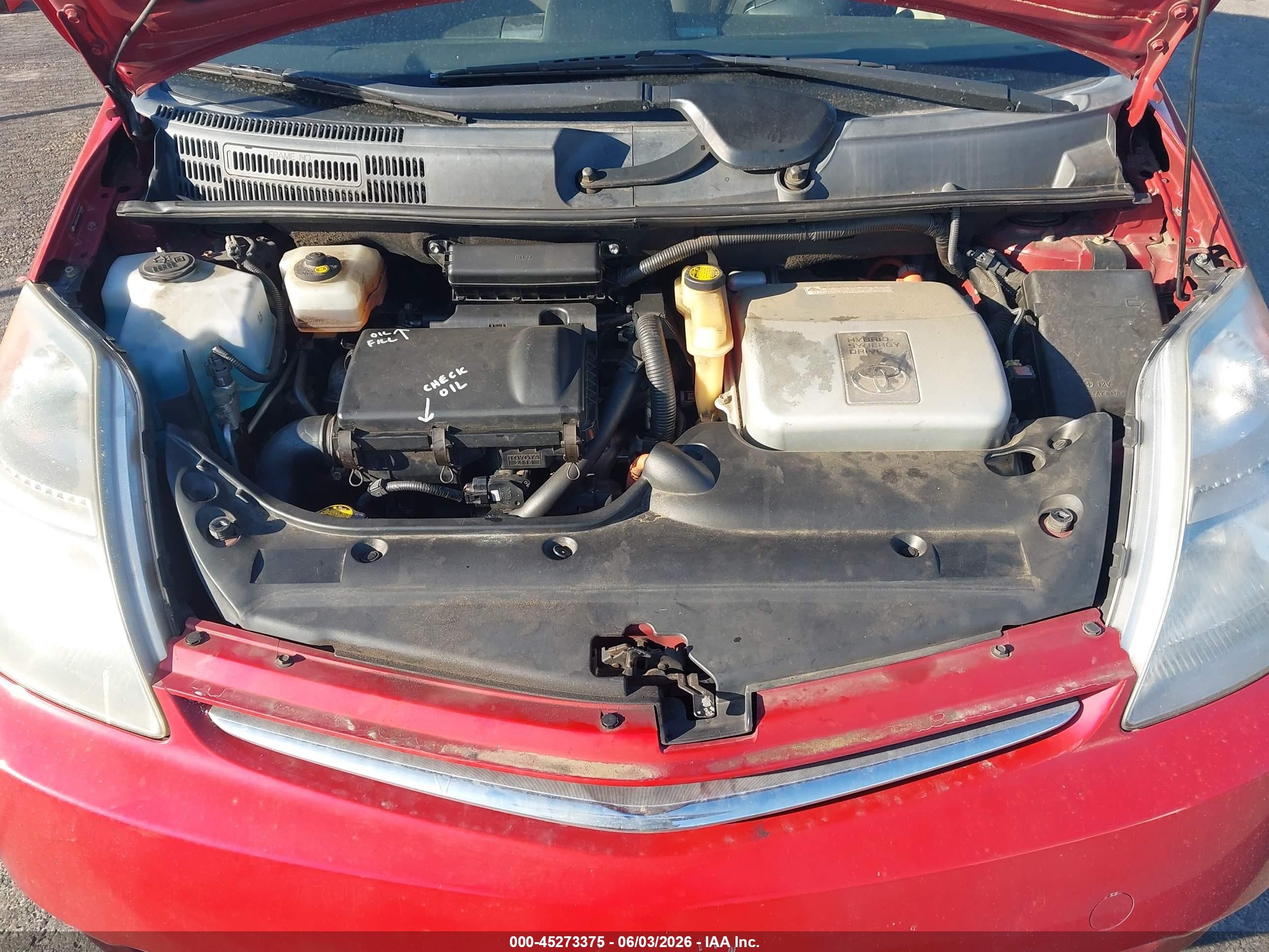 2006 Toyota Prius   Red vin: JTDKB22U063144380