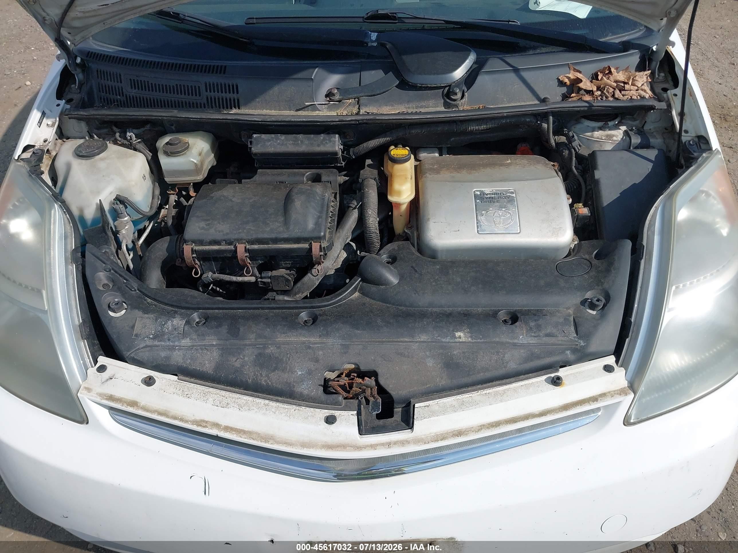 2006 Toyota Prius   Белый vin: JTDKB22U163145103