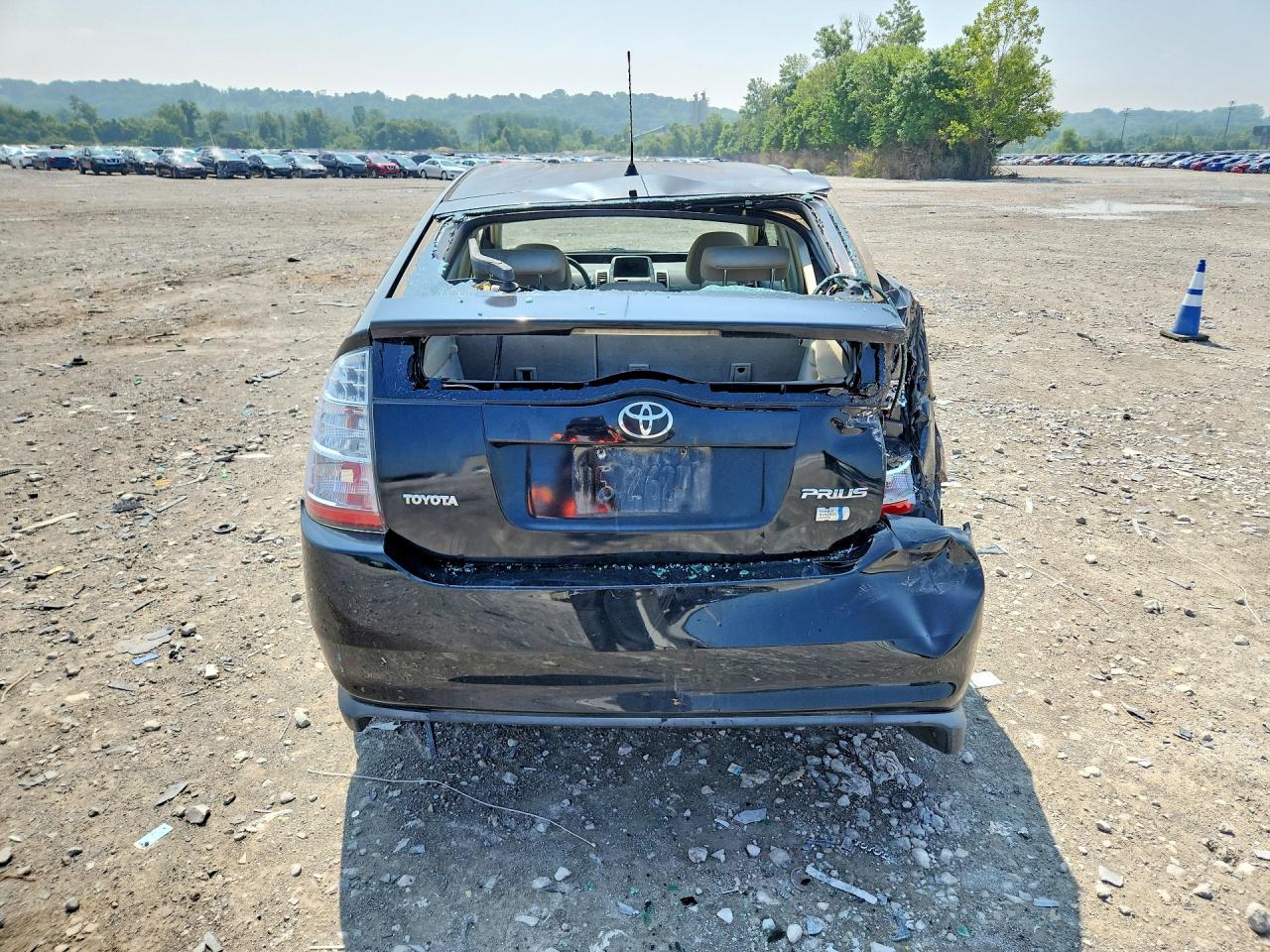2006 Toyota Prius Base Black vin: JTDKB22U667524834