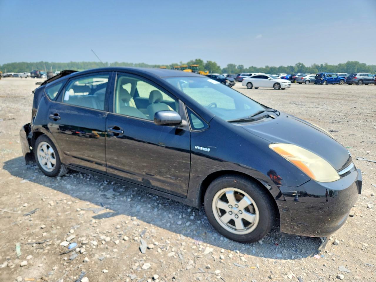 2006 Toyota Prius Base Black vin: JTDKB22U667524834
