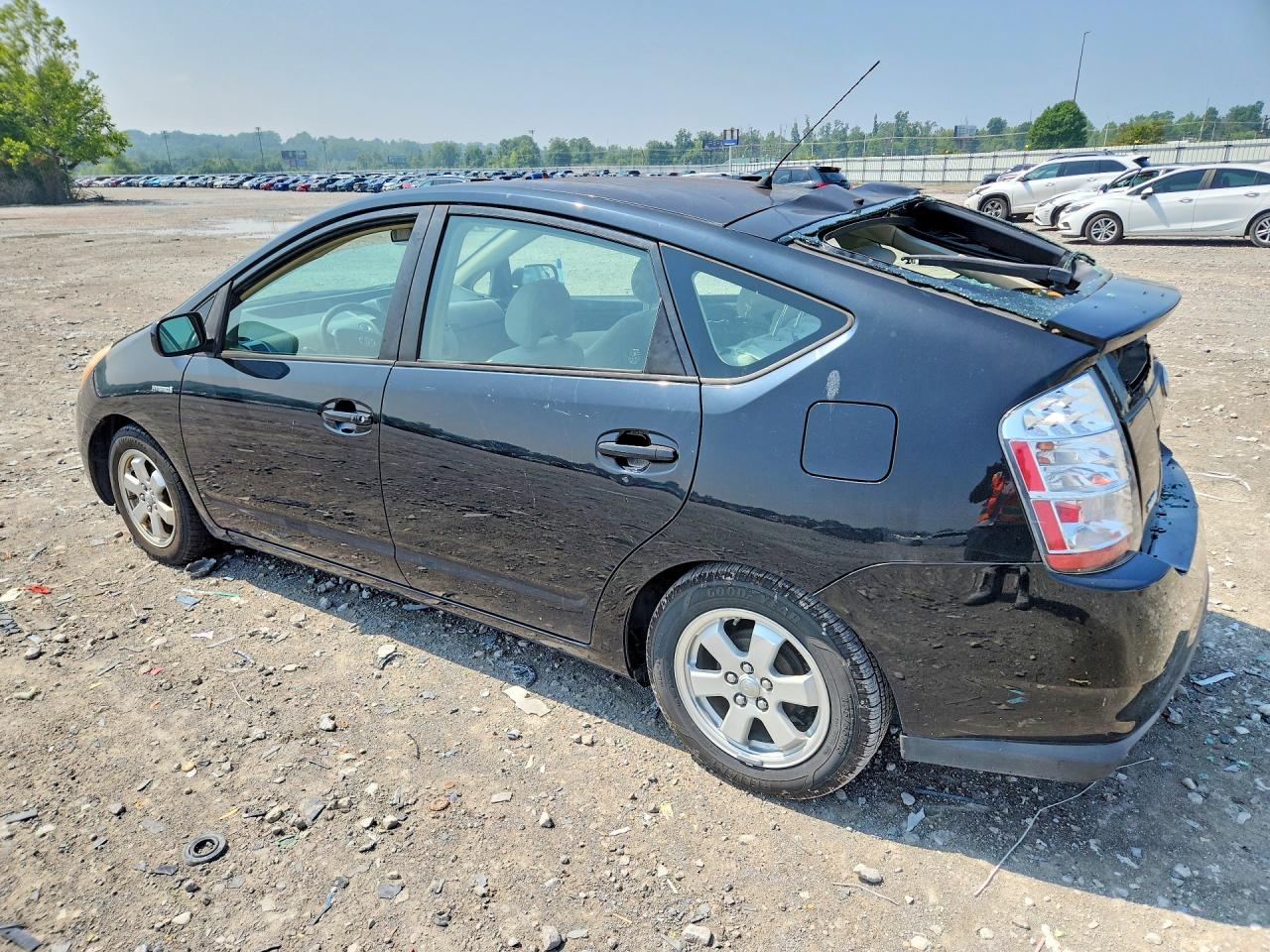 2006 Toyota Prius Base Black vin: JTDKB22U667524834
