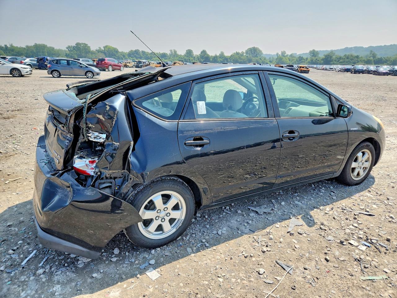 2006 Toyota Prius Base Black vin: JTDKB22U667524834