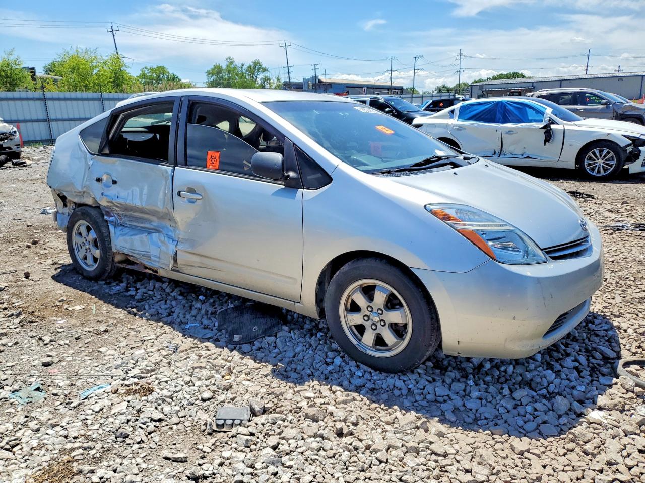 2005 Toyota Prius Base Silver vin: JTDKB22U753070244