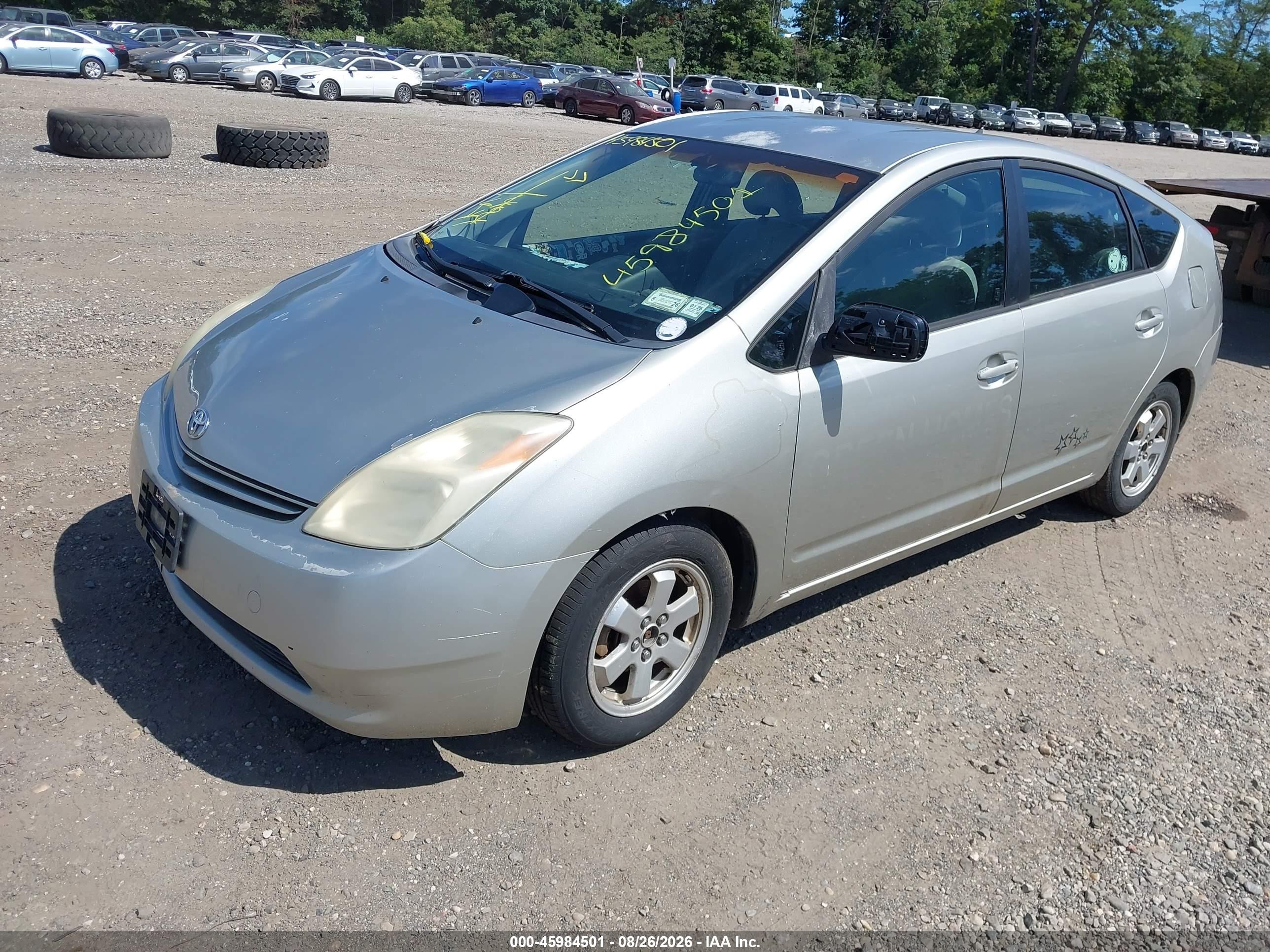 2005 Toyota Prius   Silver vin: JTDKB22U857050562