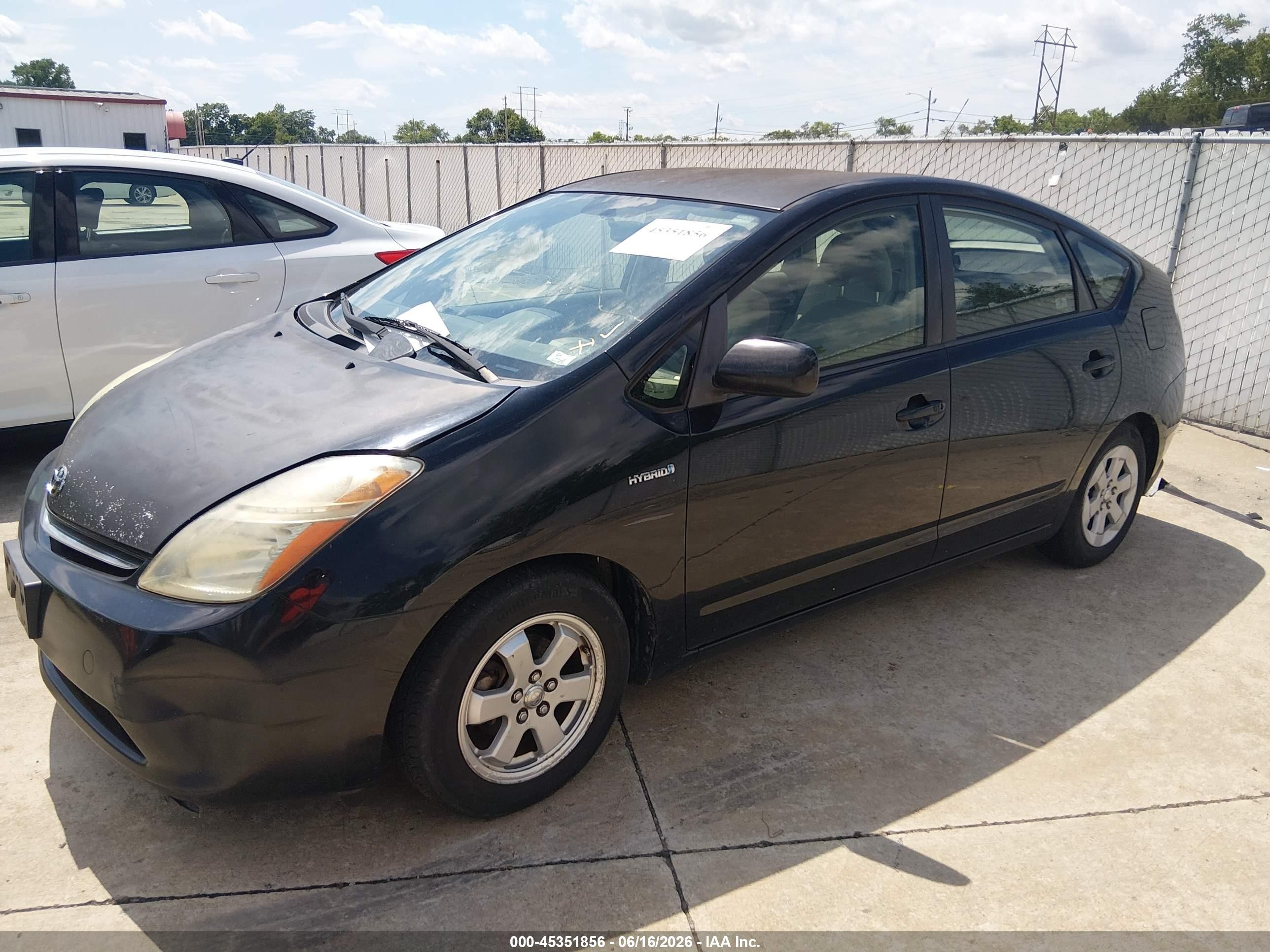 2008 Toyota Prius Black vin: JTDKB2OU583393571