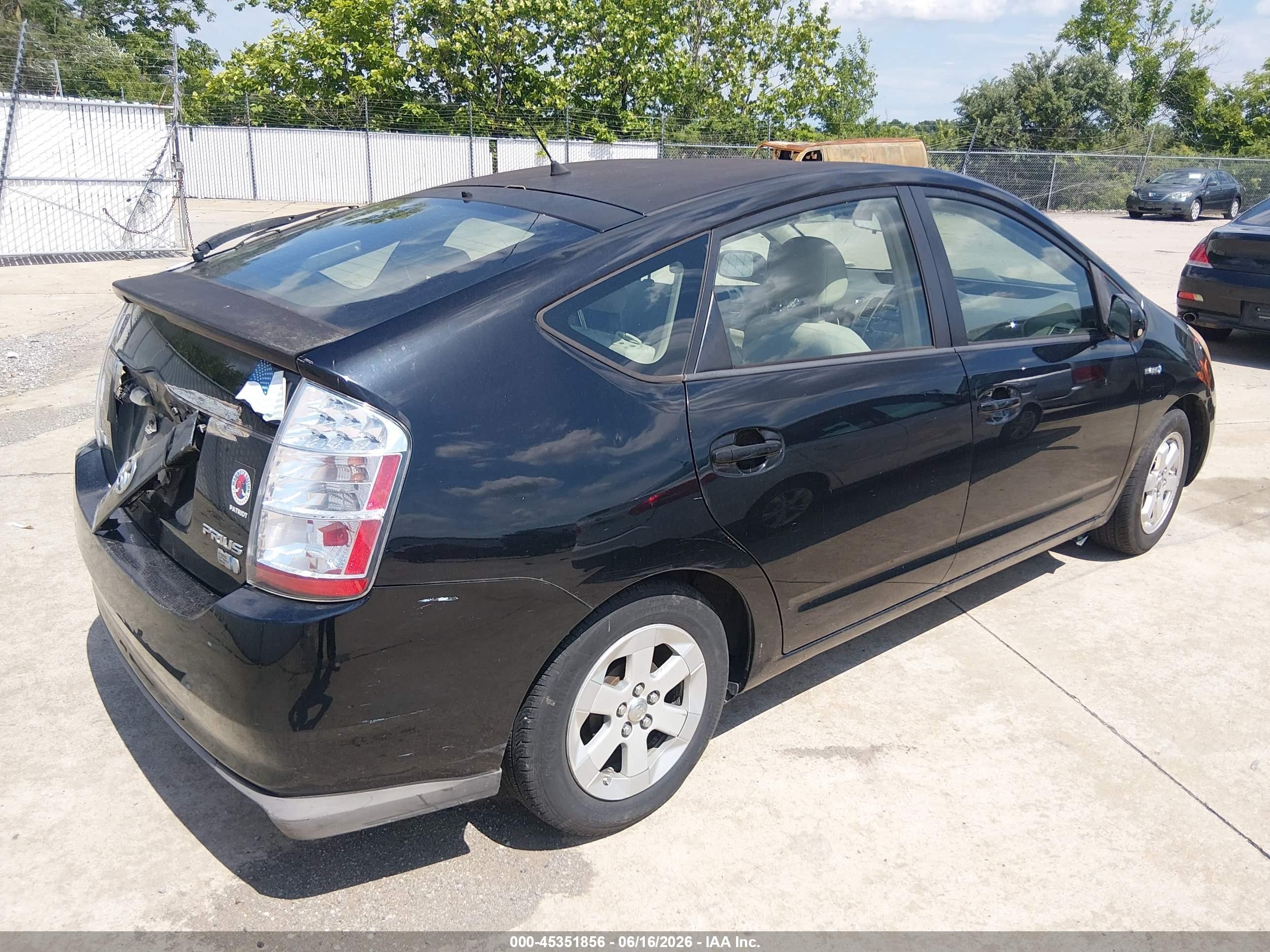 2008 Toyota Prius Black vin: JTDKB2OU583393571
