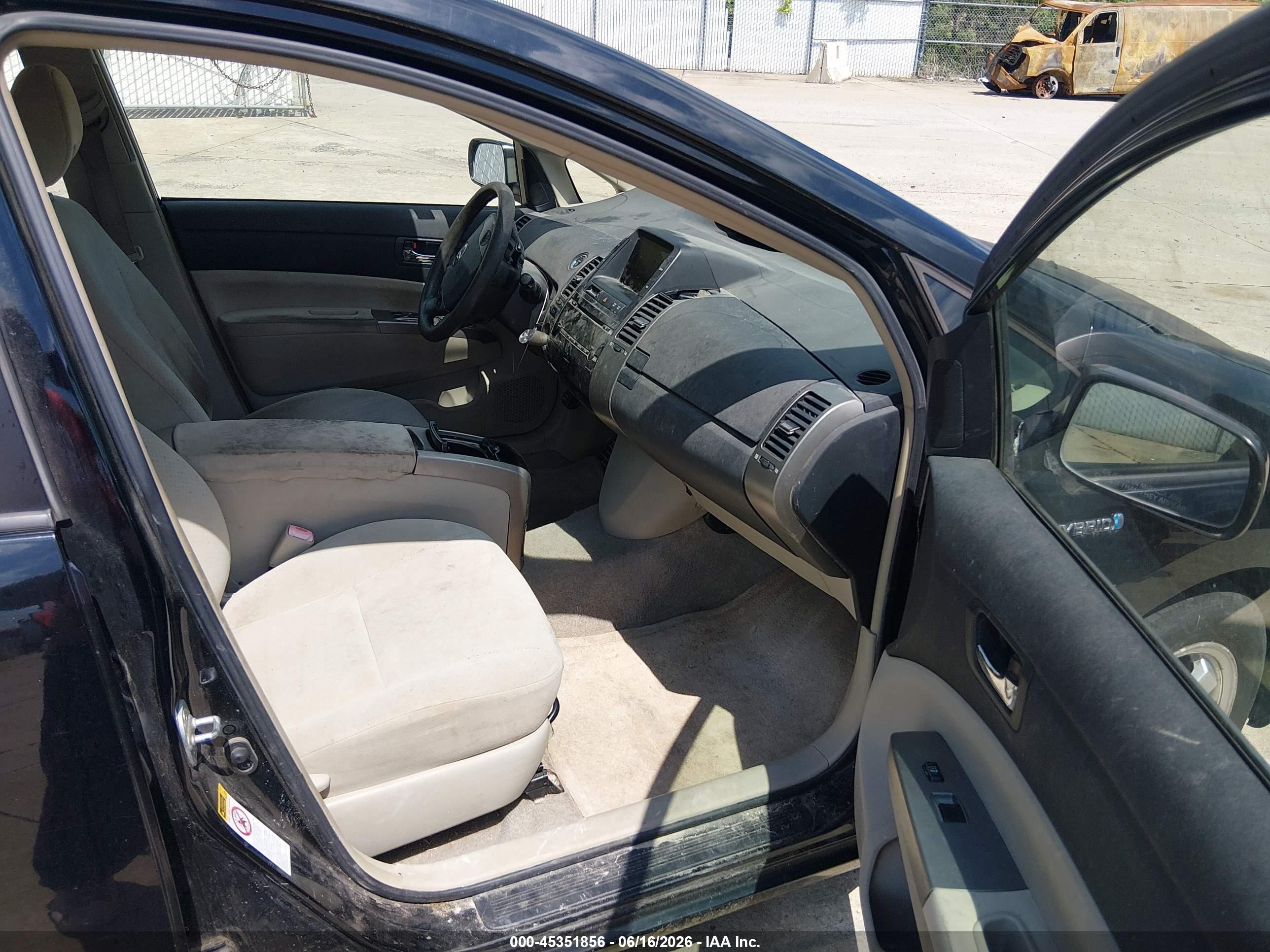 2008 Toyota Prius Black vin: JTDKB2OU583393571