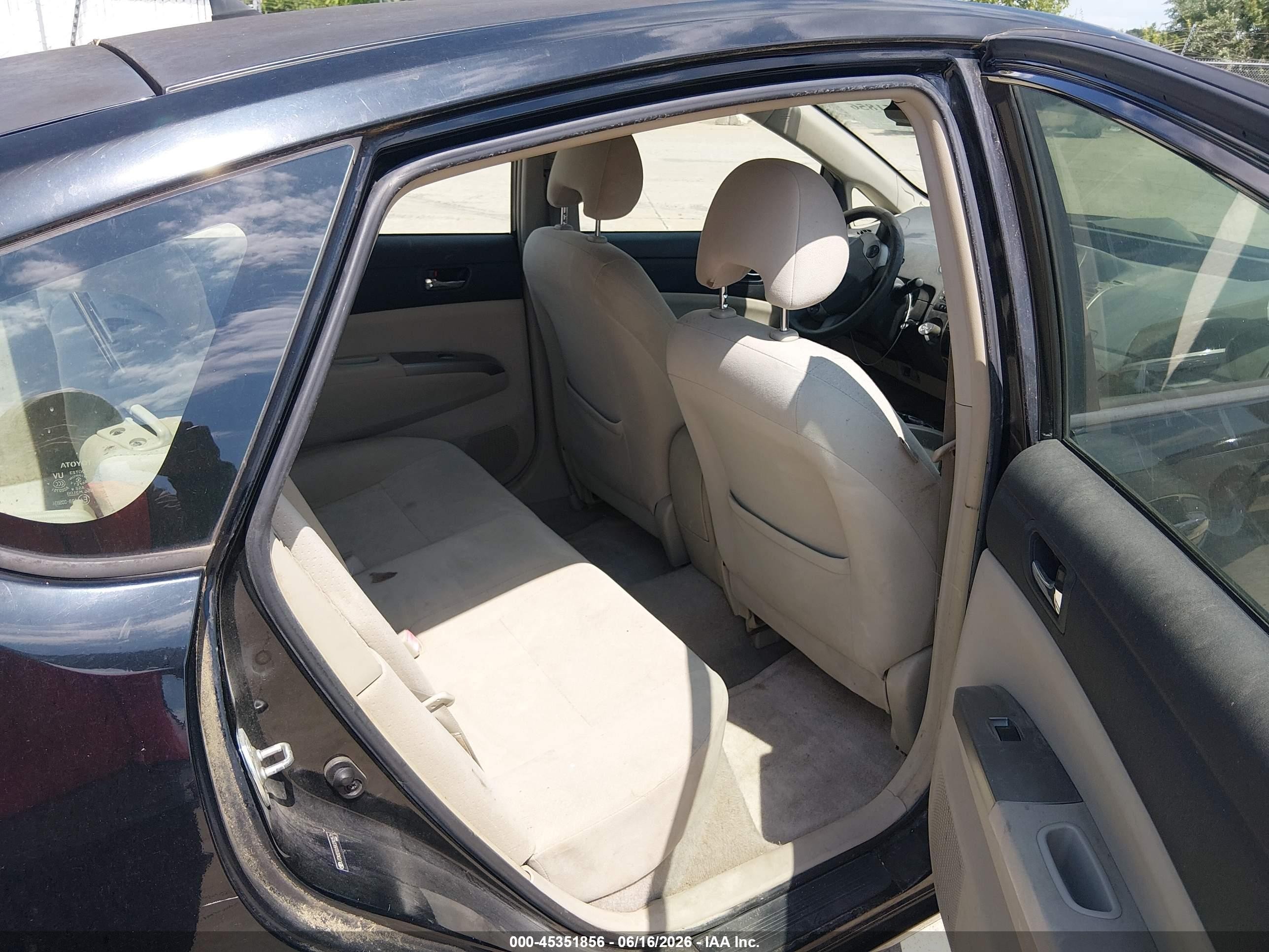 2008 Toyota Prius Black vin: JTDKB2OU583393571