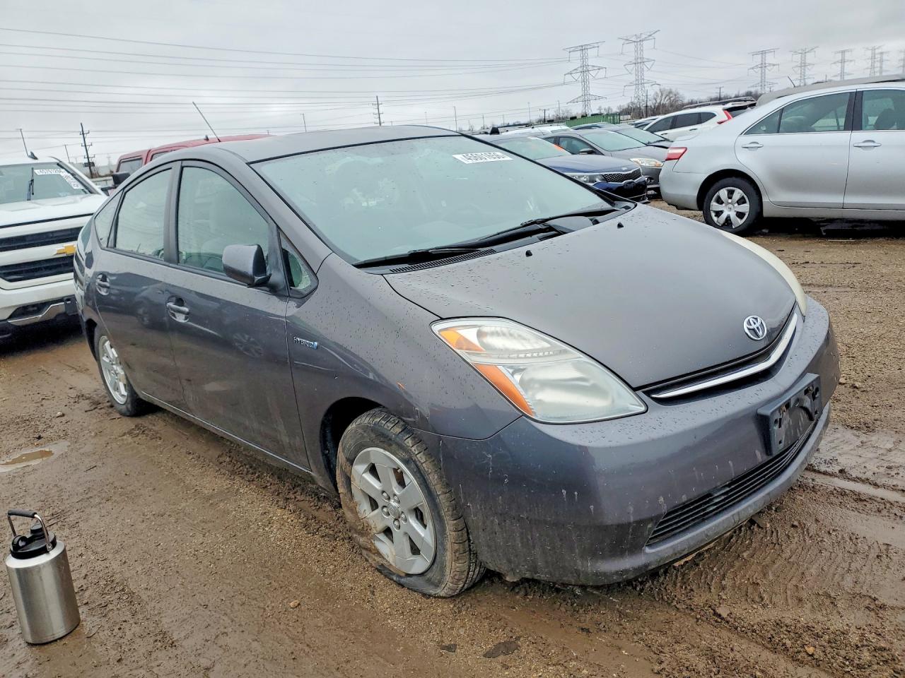 2008 Toyota Prius Gray vin: JTDKB60U783390915
