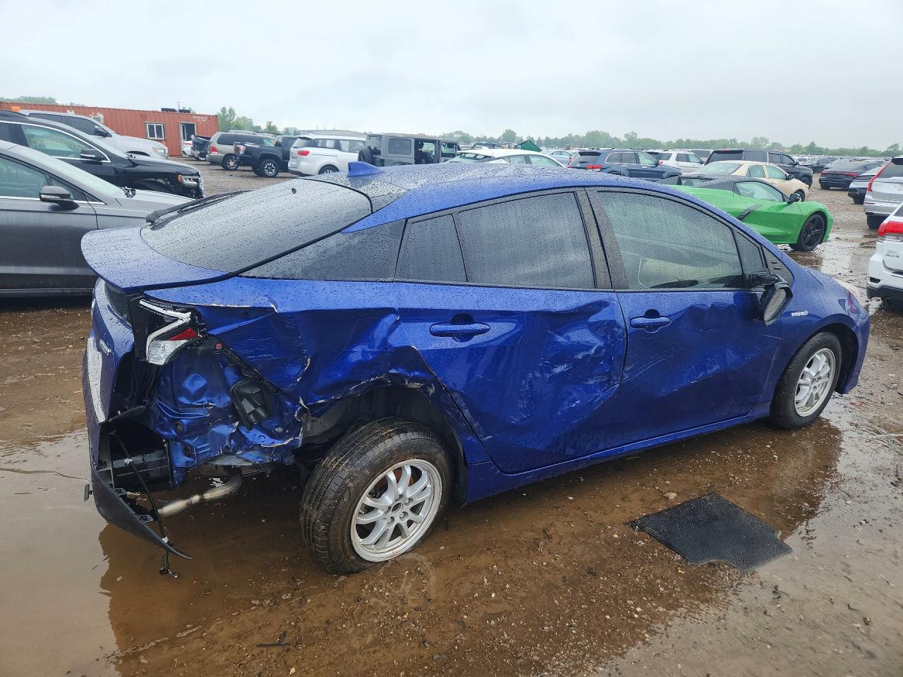 2016 Toyota Prius Two Blue vin: JTDKBRFU1G3519620