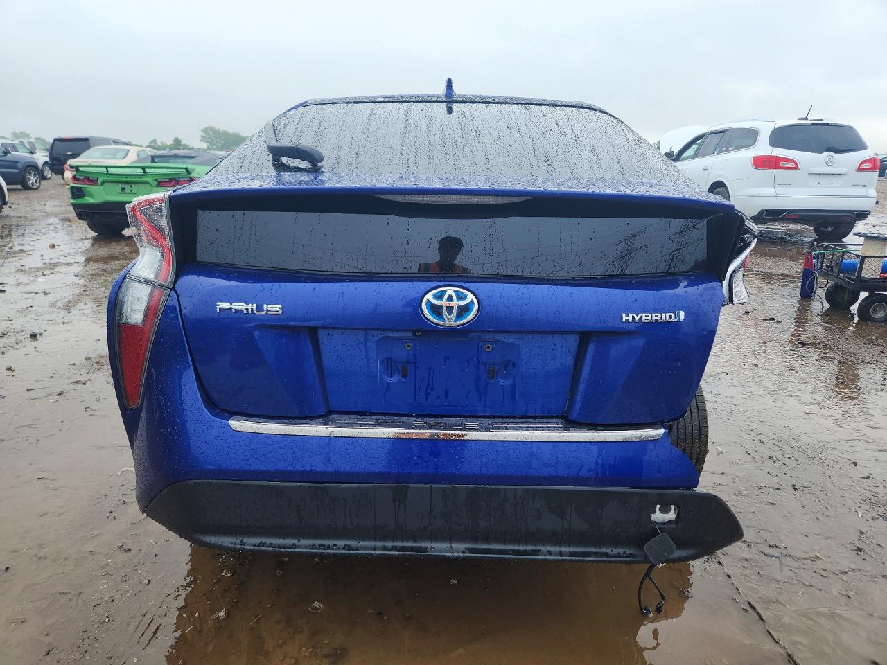 2016 Toyota Prius Two Blue vin: JTDKBRFU1G3519620