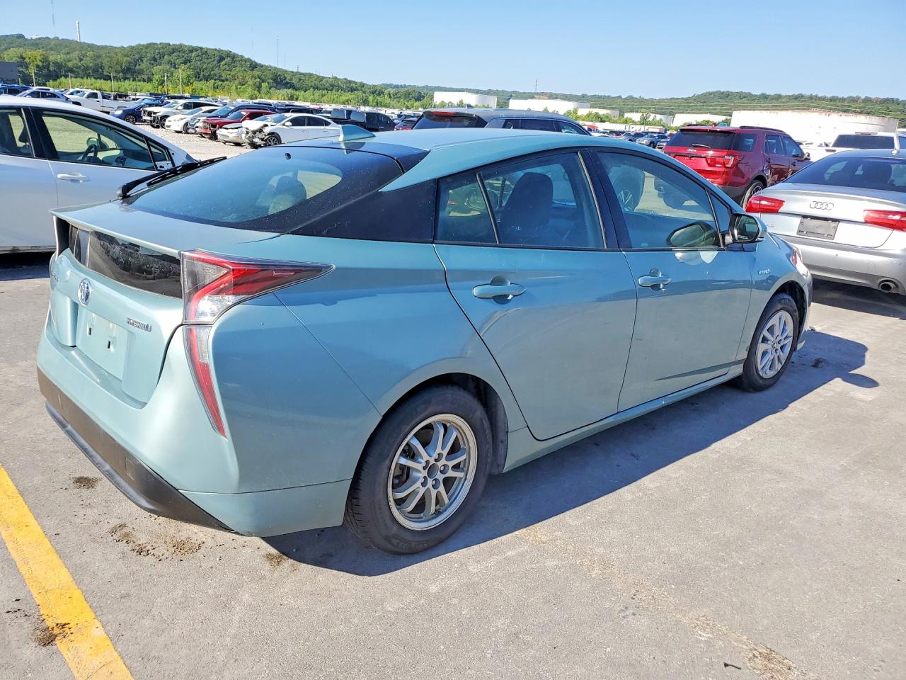 2017 Toyota Prius Two Blue vin: JTDKBRFU2H3033285