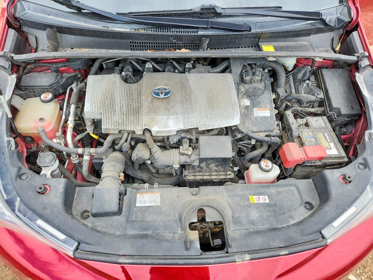 2017 Toyota Prius Two Red vin: JTDKBRFU2H3550103