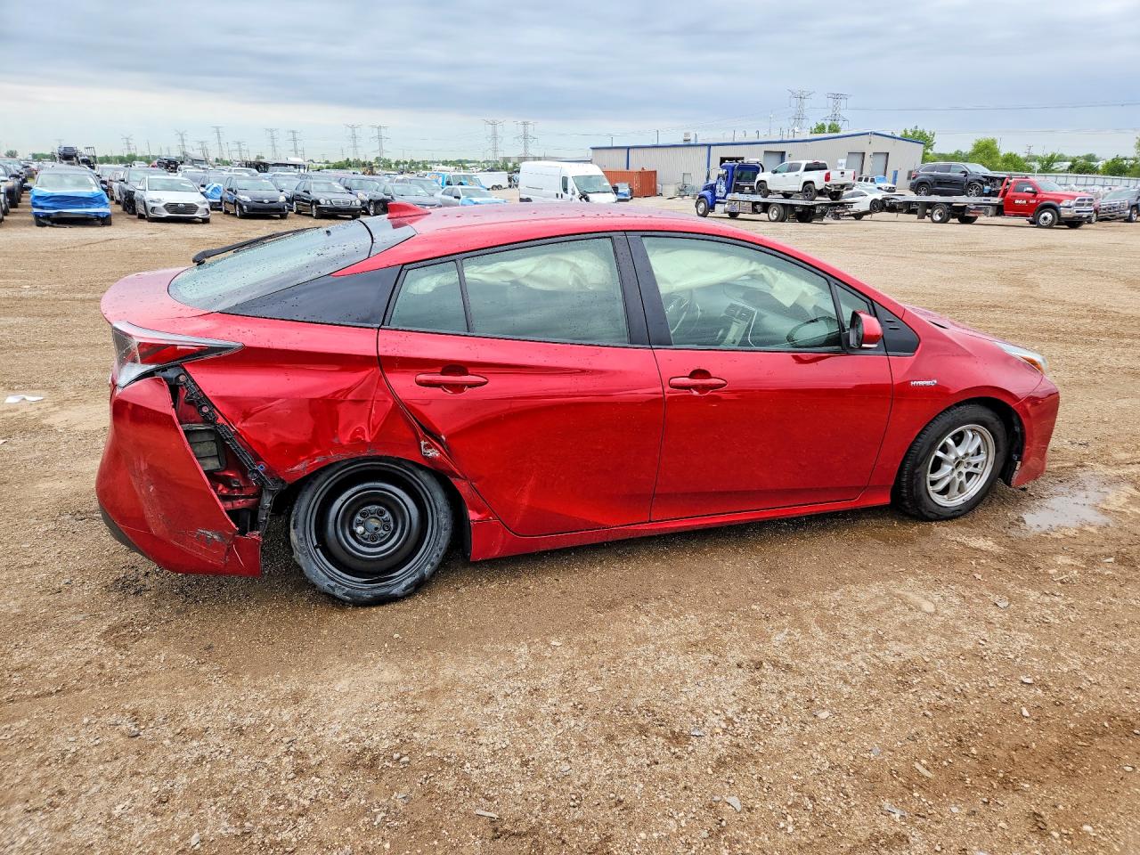 2017 Toyota Prius Two Red vin: JTDKBRFU2H3550103