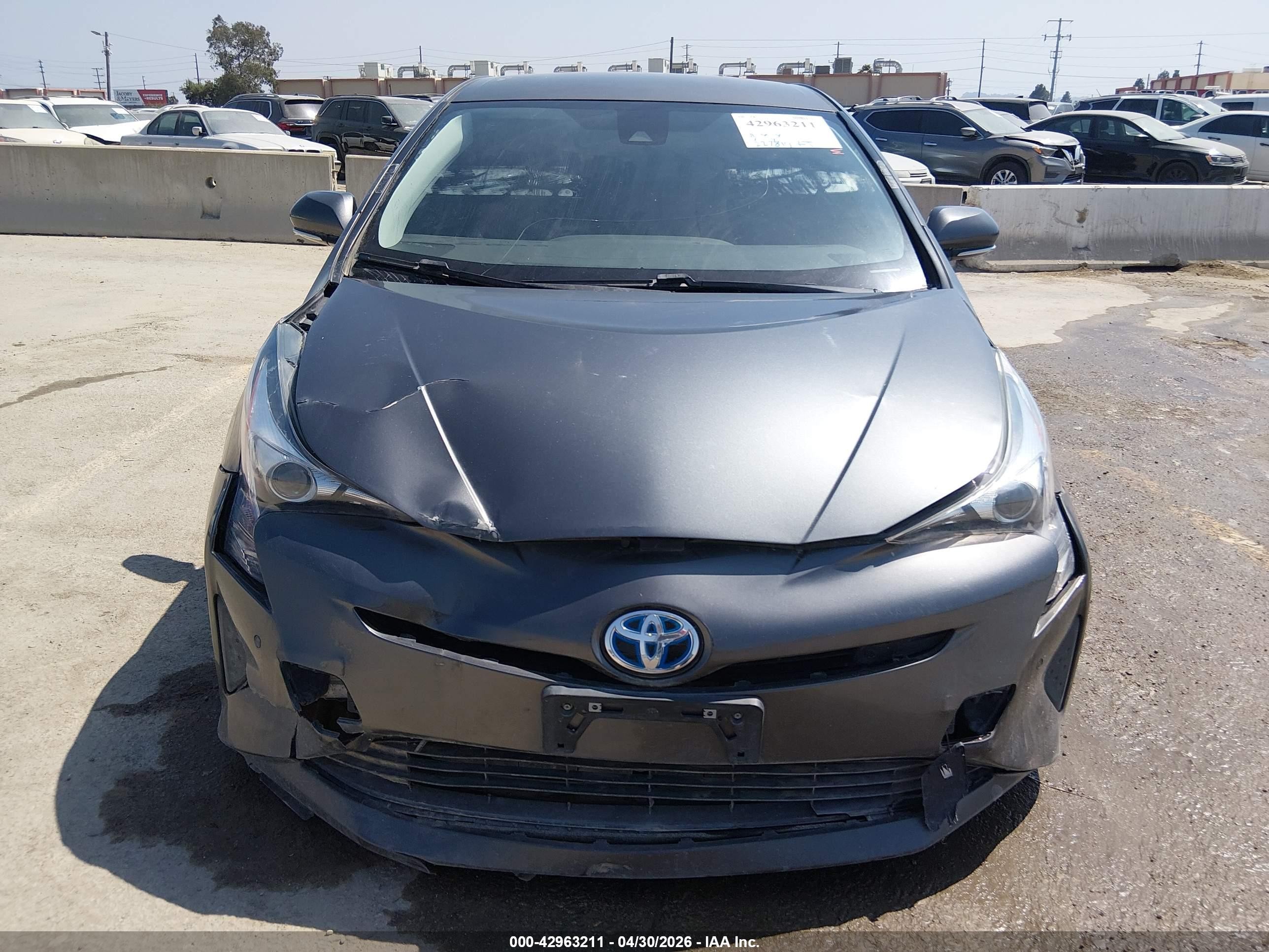 2017 Toyota Prius Two Black vin: JTDKBRFU3H3564544
