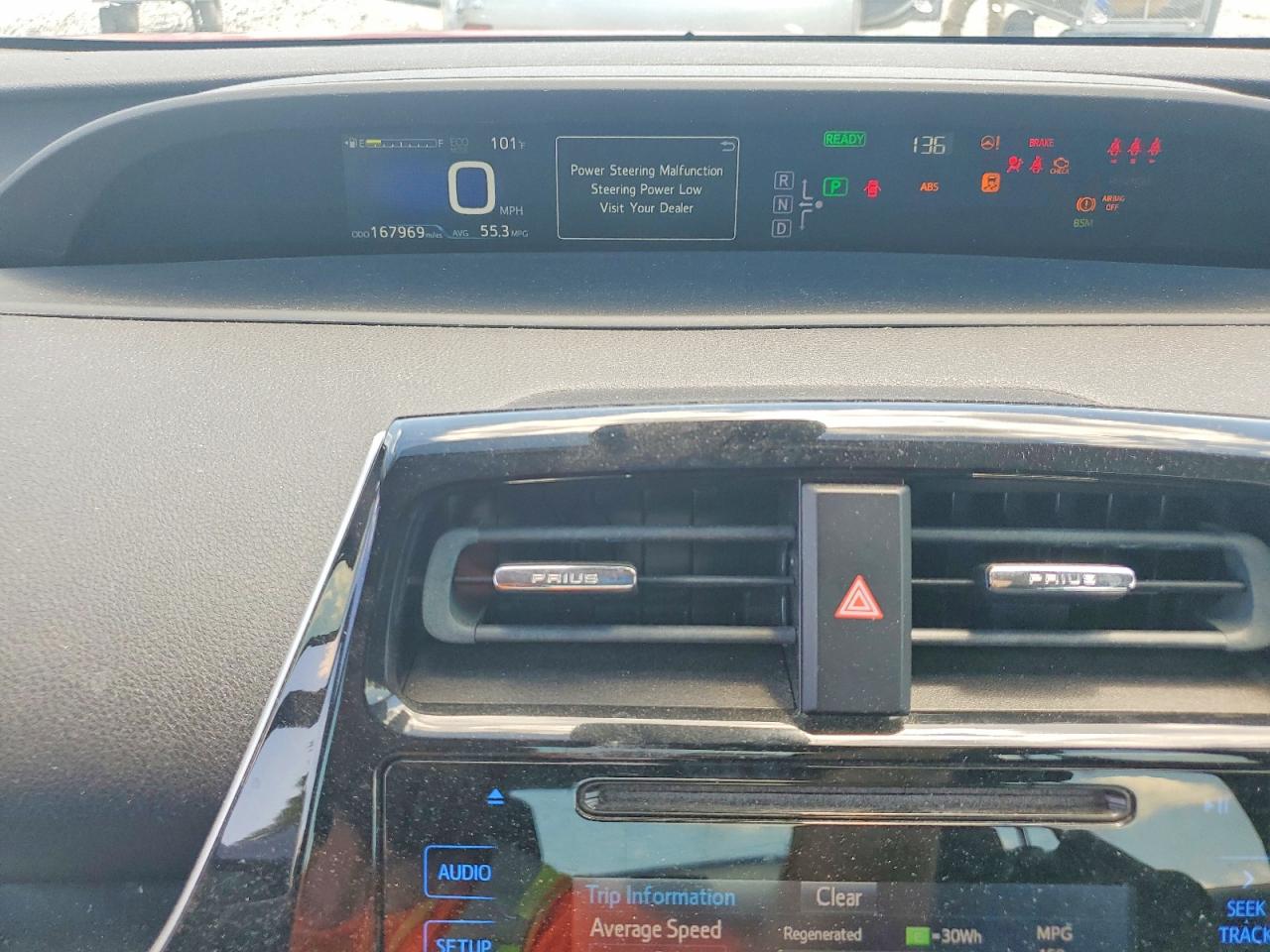2017 Toyota Prius Two Red vin: JTDKBRFU5H3565470