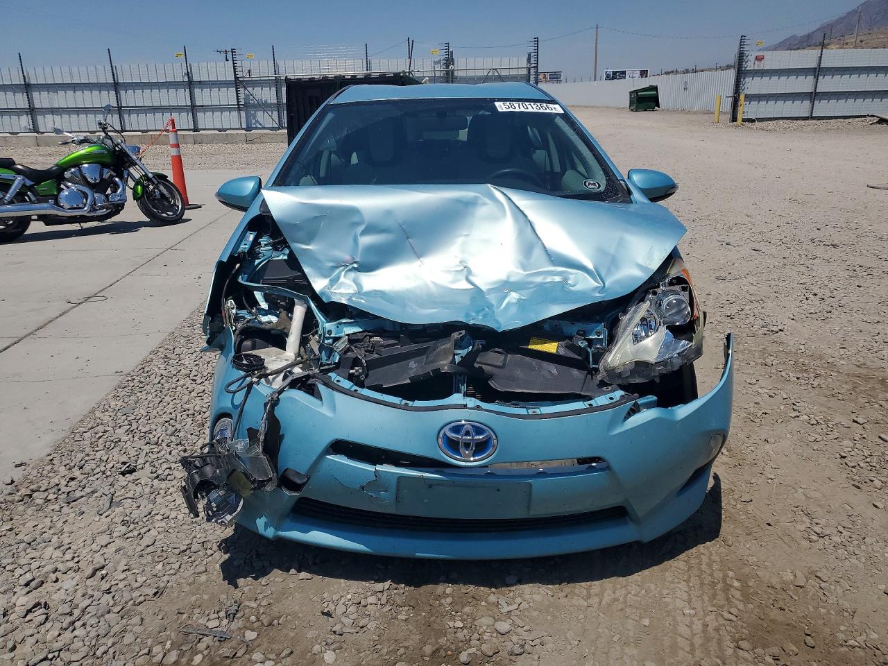 2013 Toyota Prius C One Blue vin: JTDKDTB30D1053965