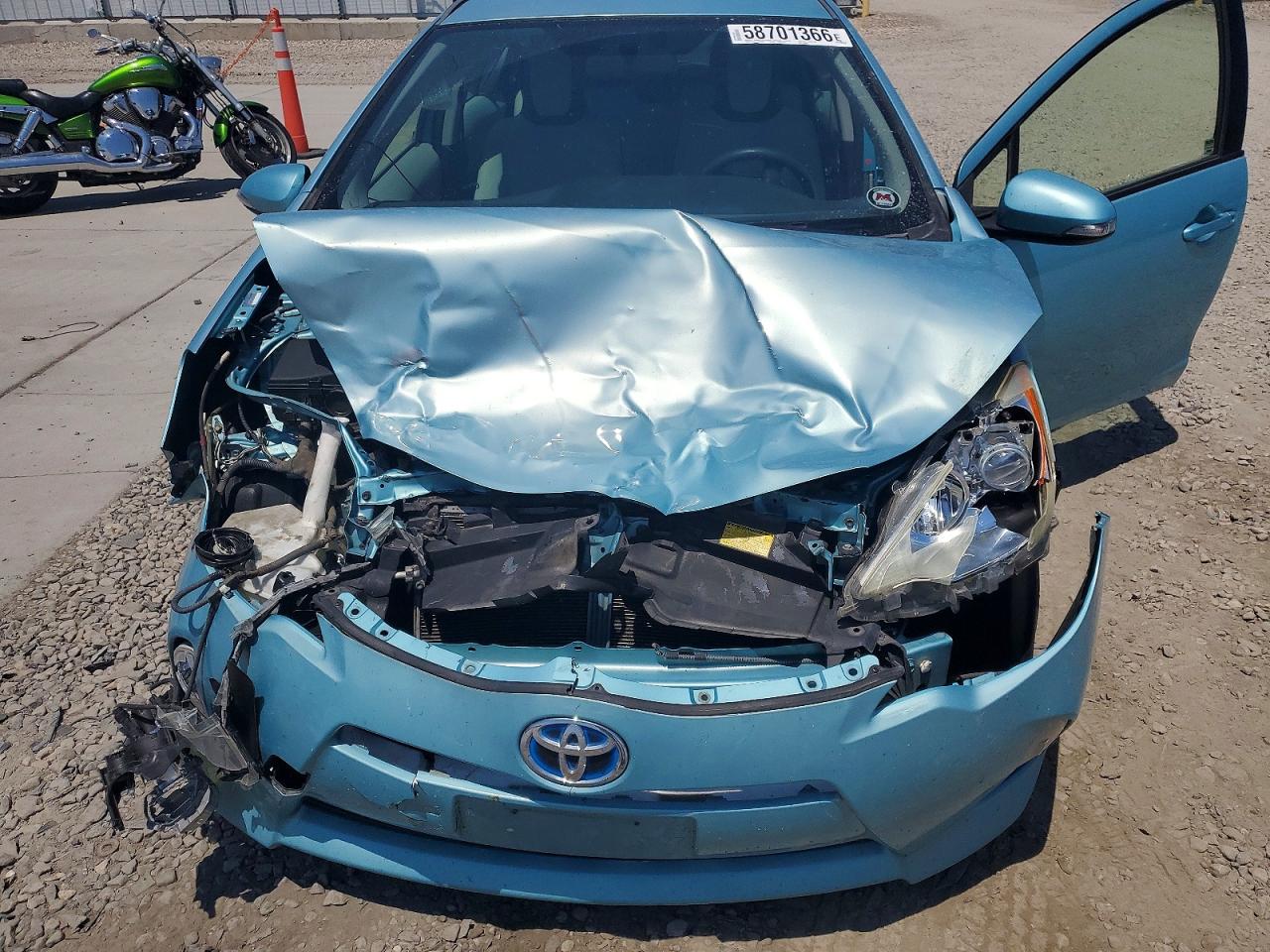 2013 Toyota Prius C One Blue vin: JTDKDTB30D1053965