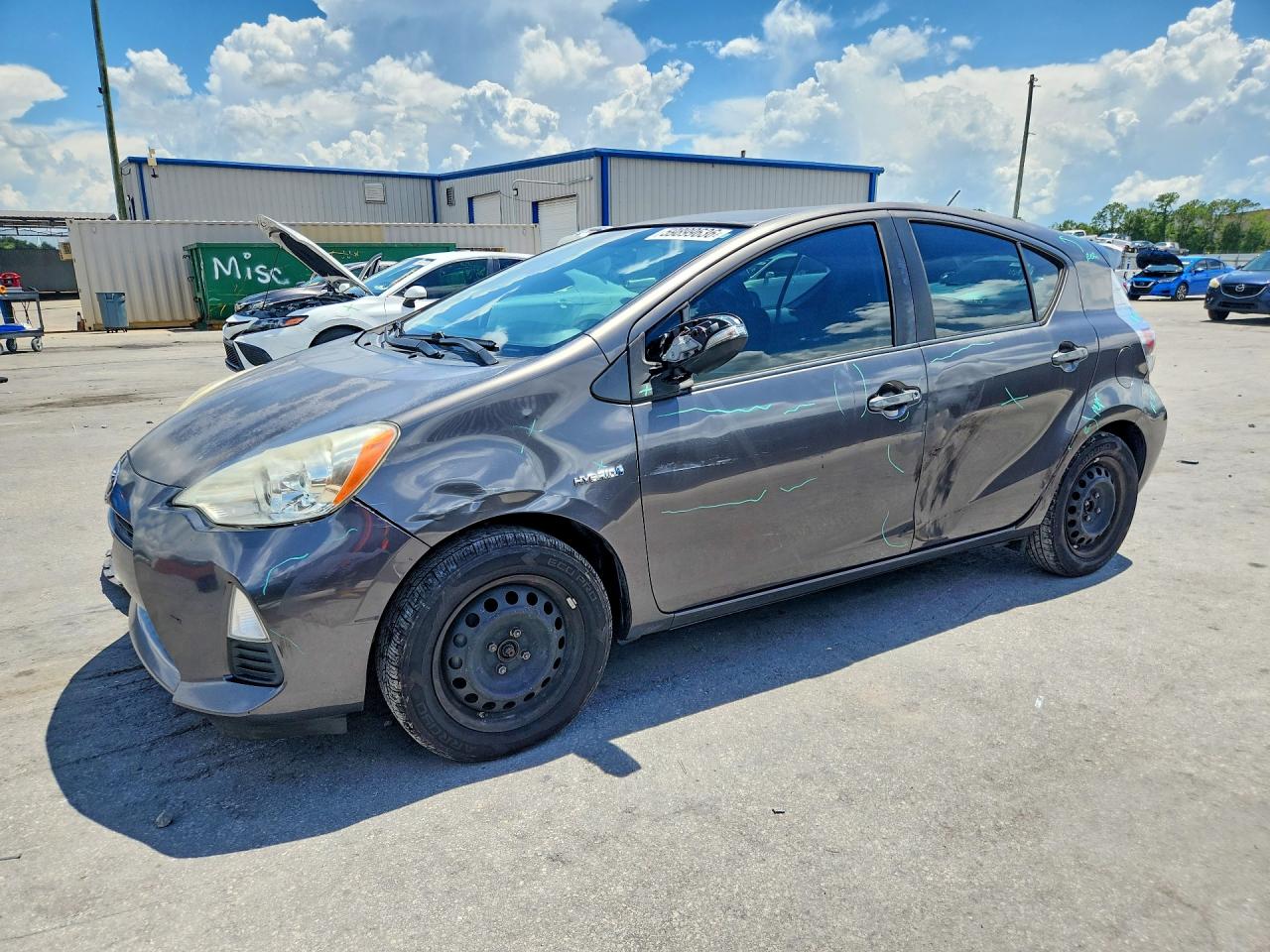 2013 Toyota Prius C Two Gray vin: JTDKDTB30D1535965