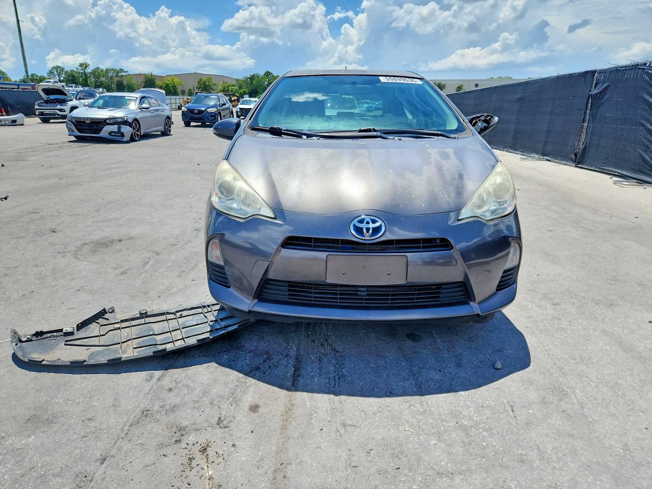 2013 Toyota Prius C Two Gray vin: JTDKDTB30D1535965