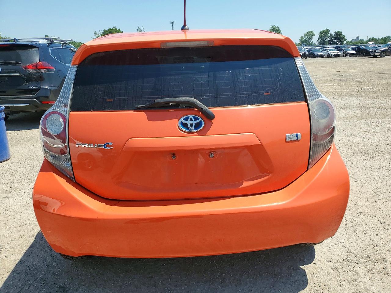 2012 Toyota Prius C One Orange vin: JTDKDTB31C1030516