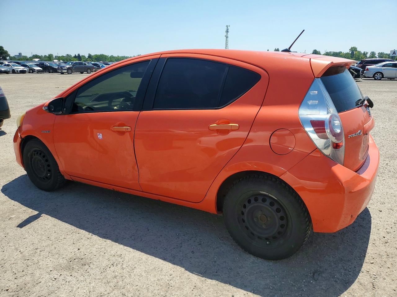 2012 Toyota Prius C One Orange vin: JTDKDTB31C1030516