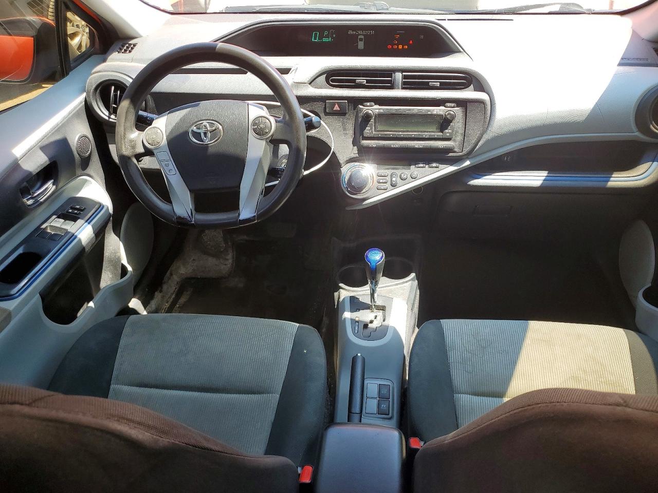 2012 Toyota Prius C One Orange vin: JTDKDTB31C1030516