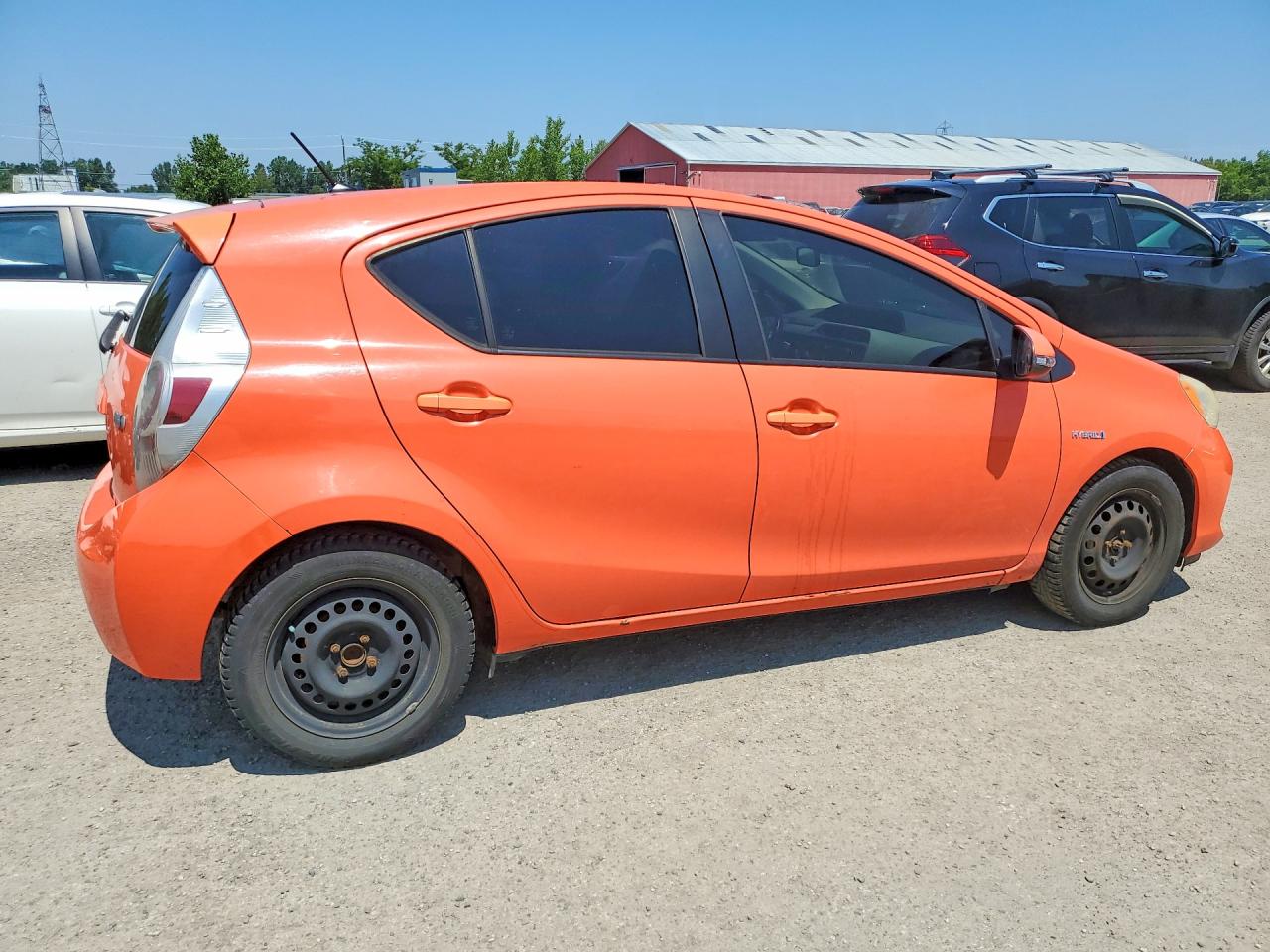 2012 Toyota Prius C One Orange vin: JTDKDTB31C1030516