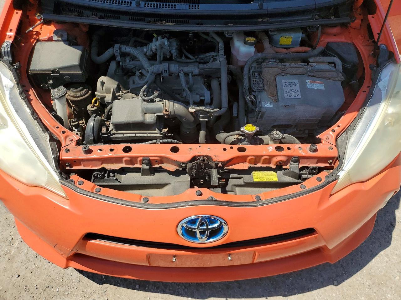 2012 Toyota Prius C One Orange vin: JTDKDTB31C1030516