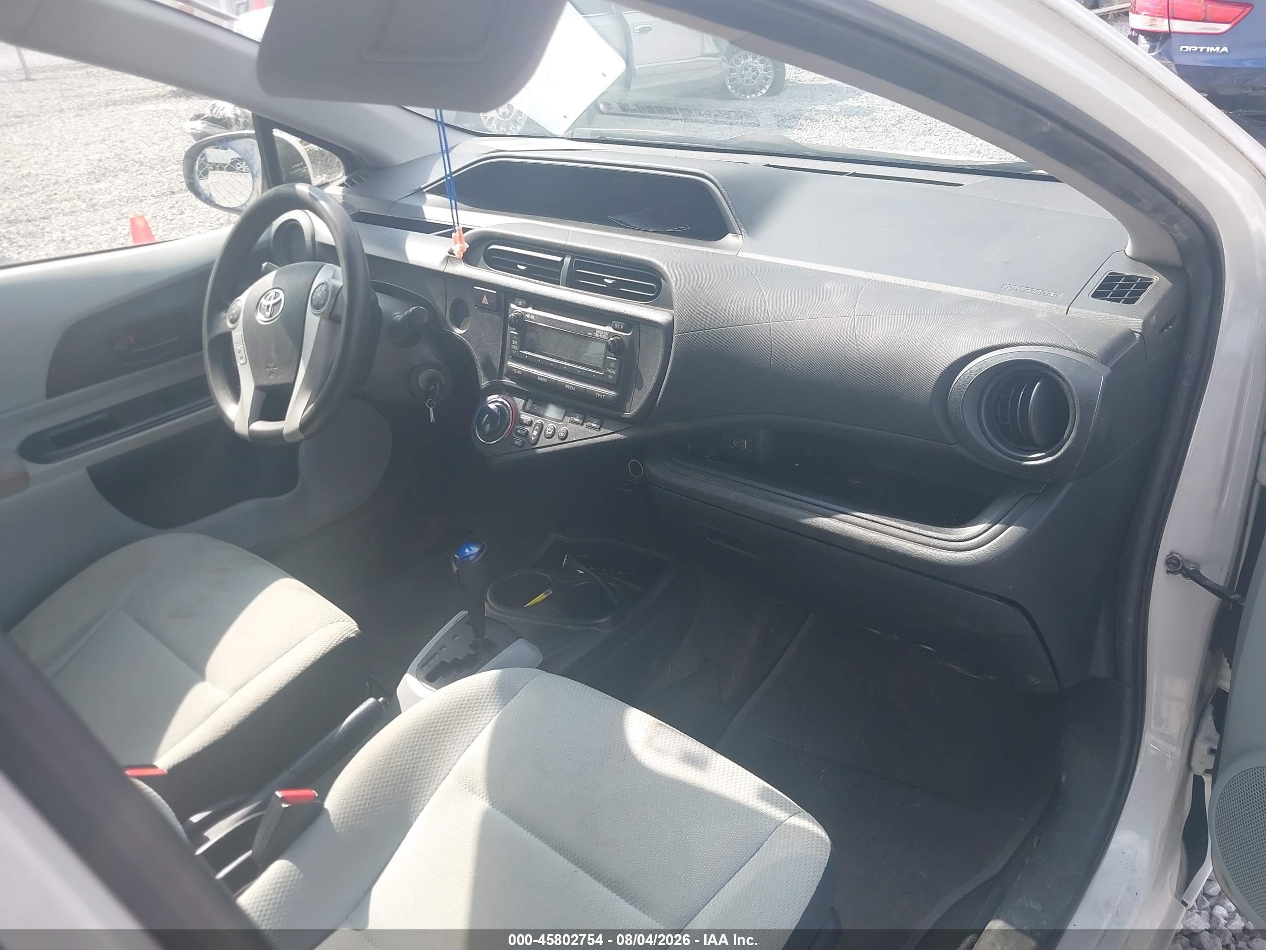 2014 Toyota Prius C One White vin: JTDKDTB31E1560181