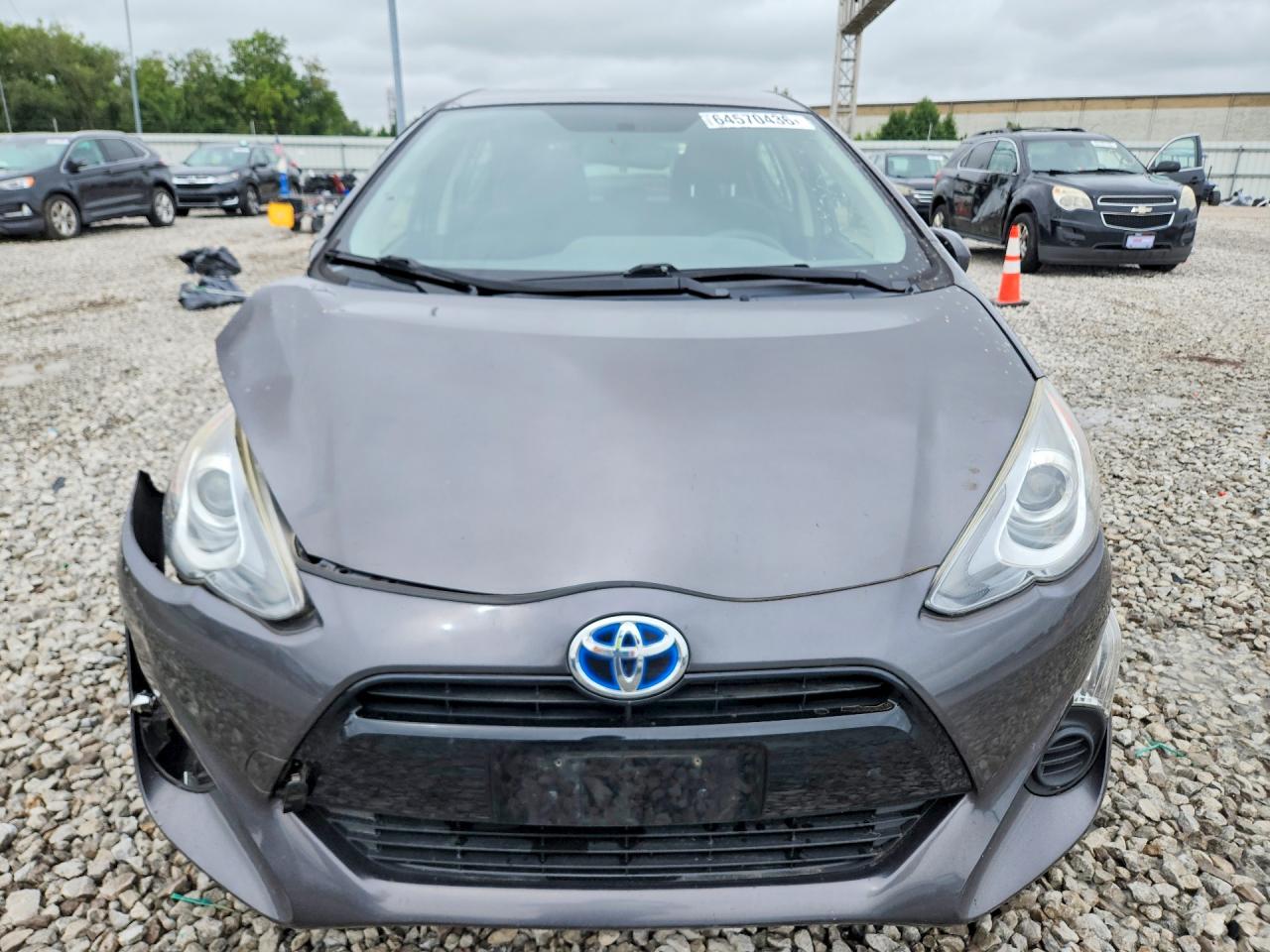 2015 Toyota Prius C Gray vin: JTDKDTB31F1576933