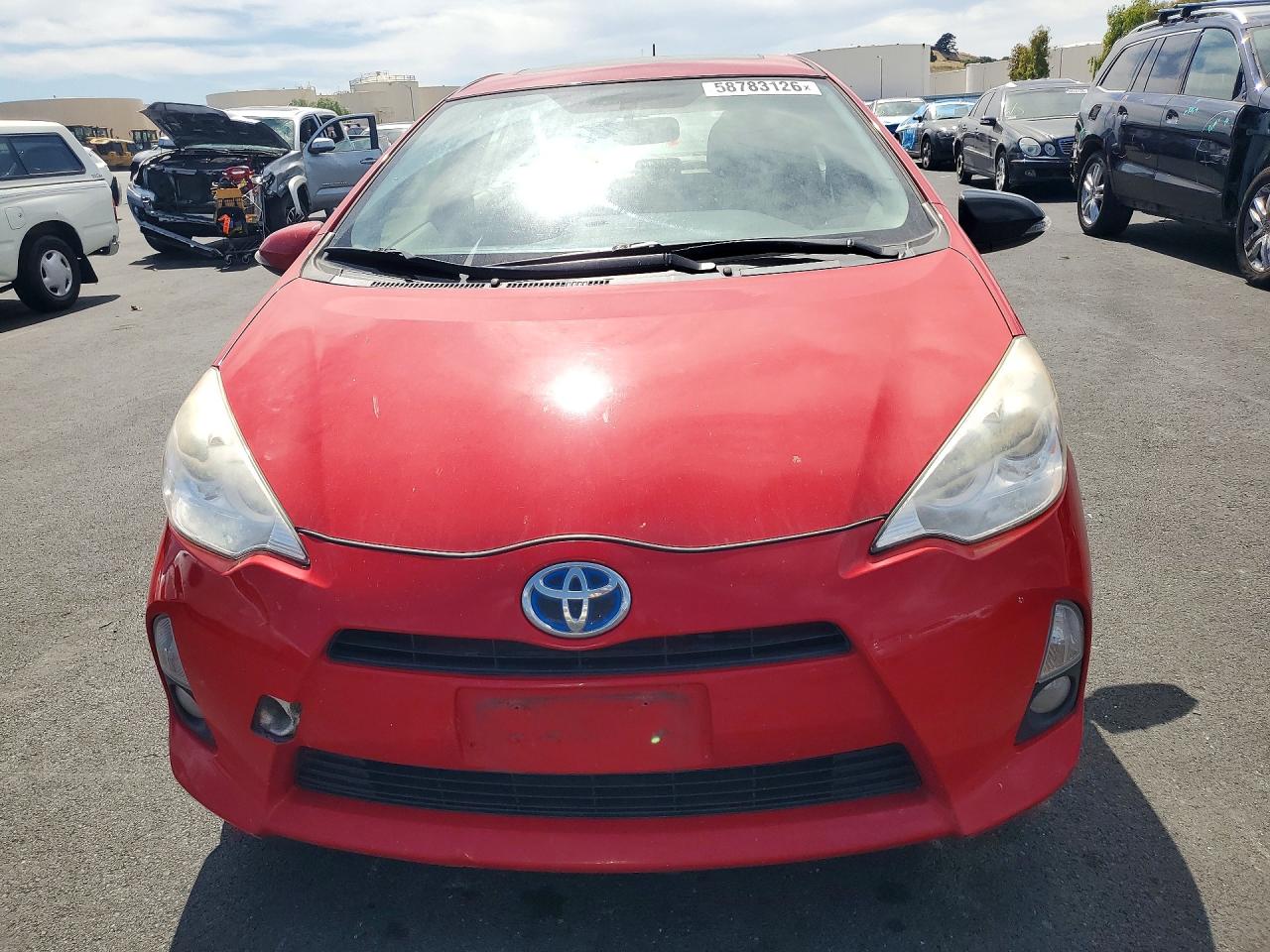2012 Toyota Prius C Four Red vin: JTDKDTB32C1006502