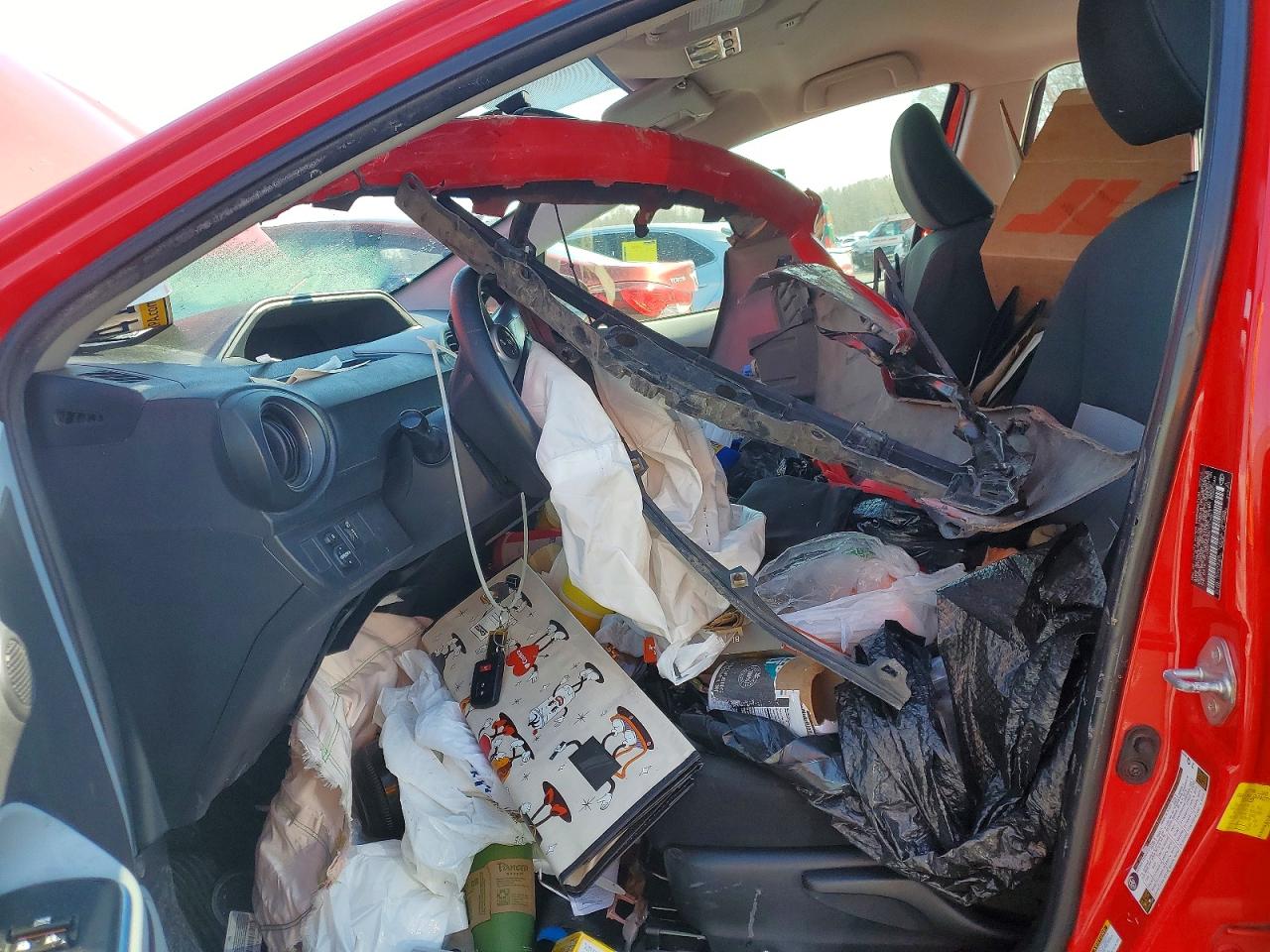 2012 Toyota Prius C Red vin: JTDKDTB32C1016611