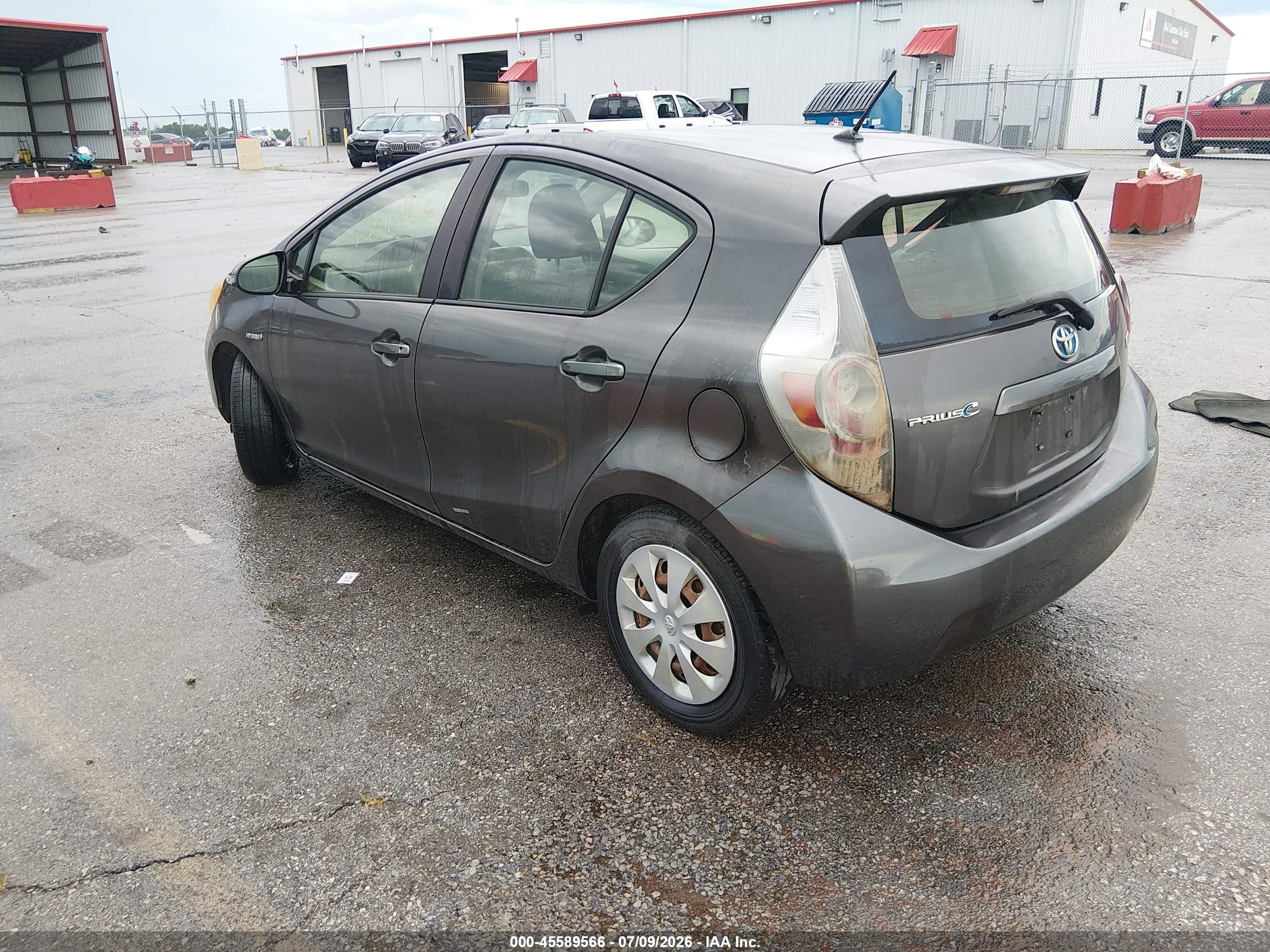 2012 Toyota Prius C Two Gray vin: JTDKDTB32C1017290